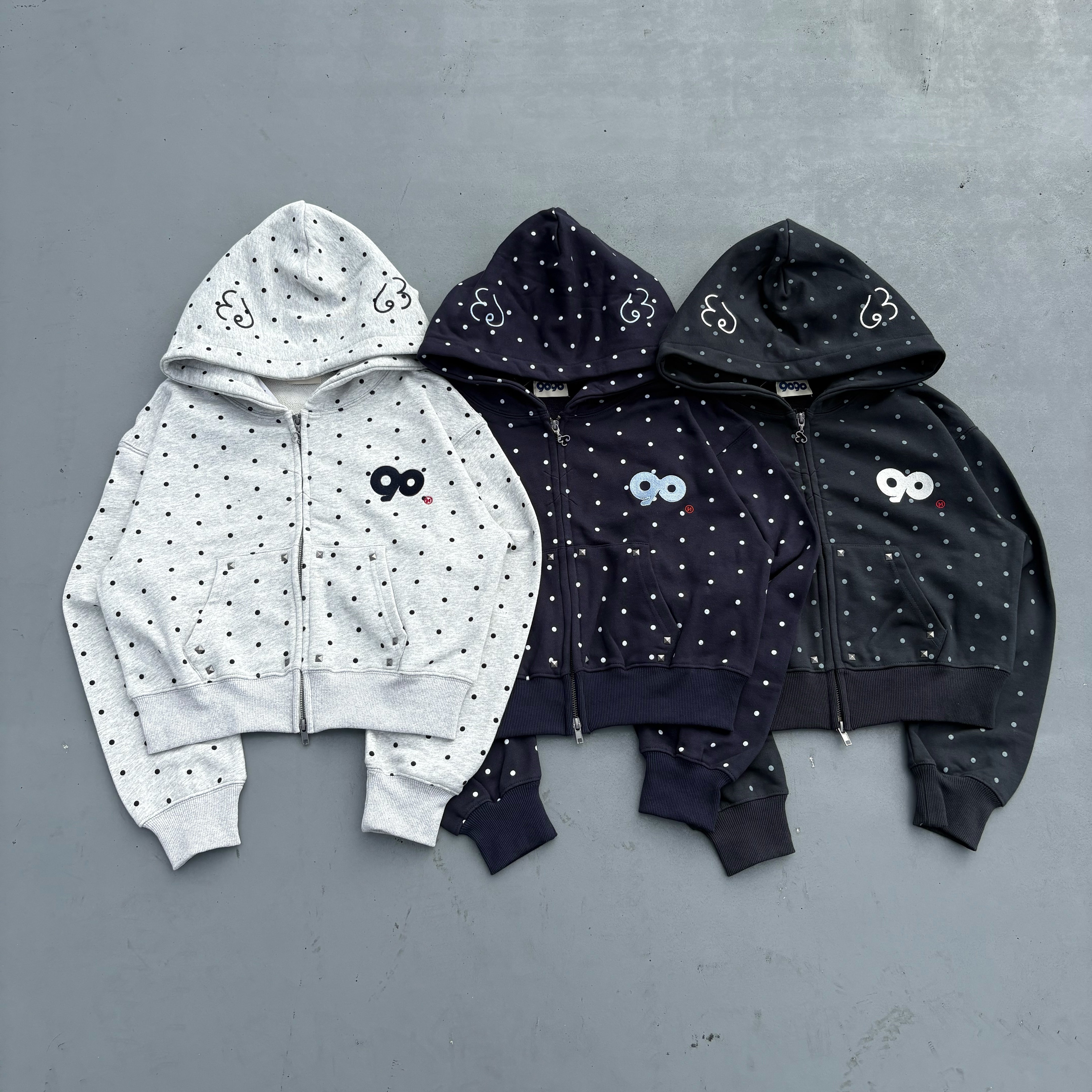 Angel Dot Zip Hoodie