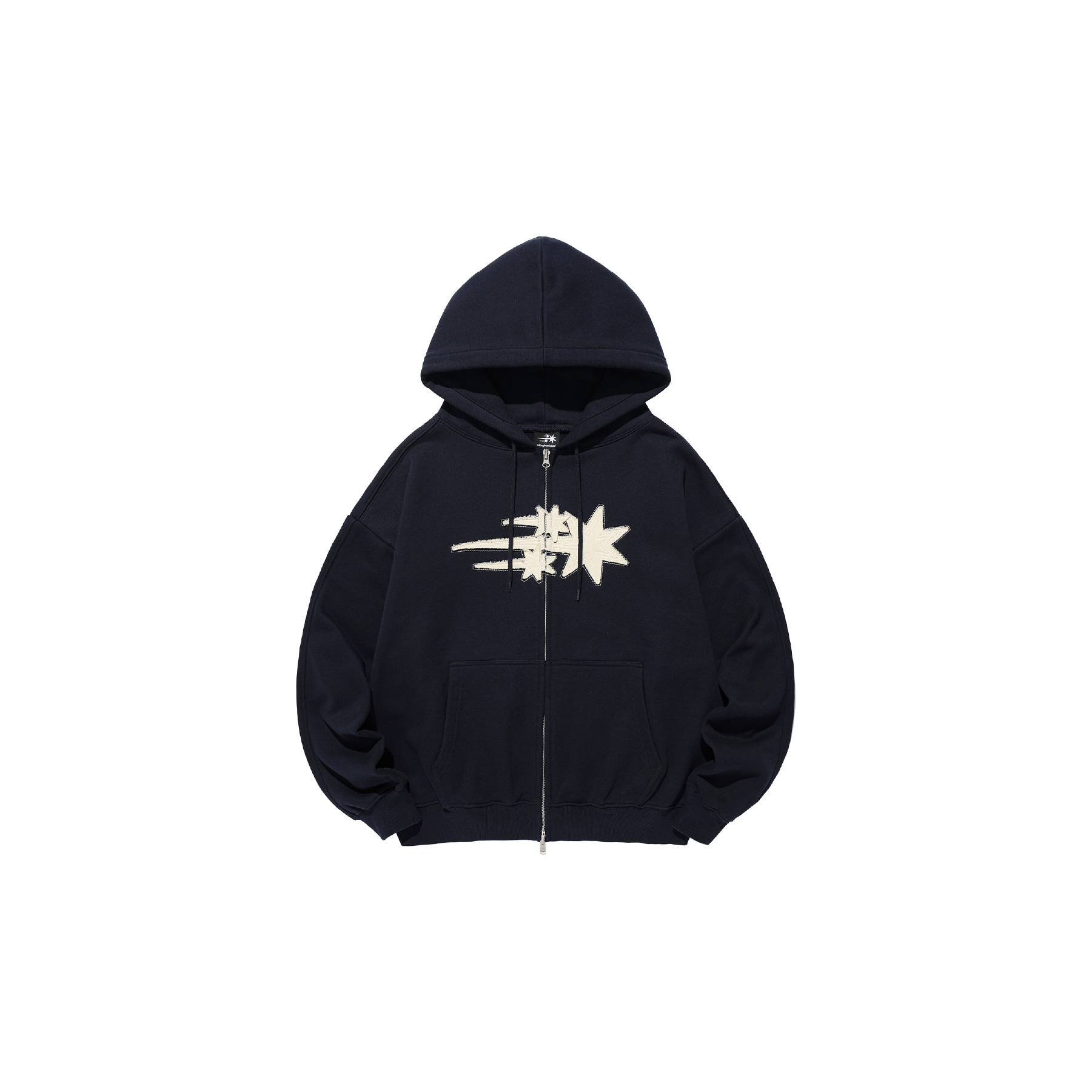 Niceghostclub 3STAR APPLIQUE HOODIE ZIP UP 三星 貼布 連帽 棉外套 外套