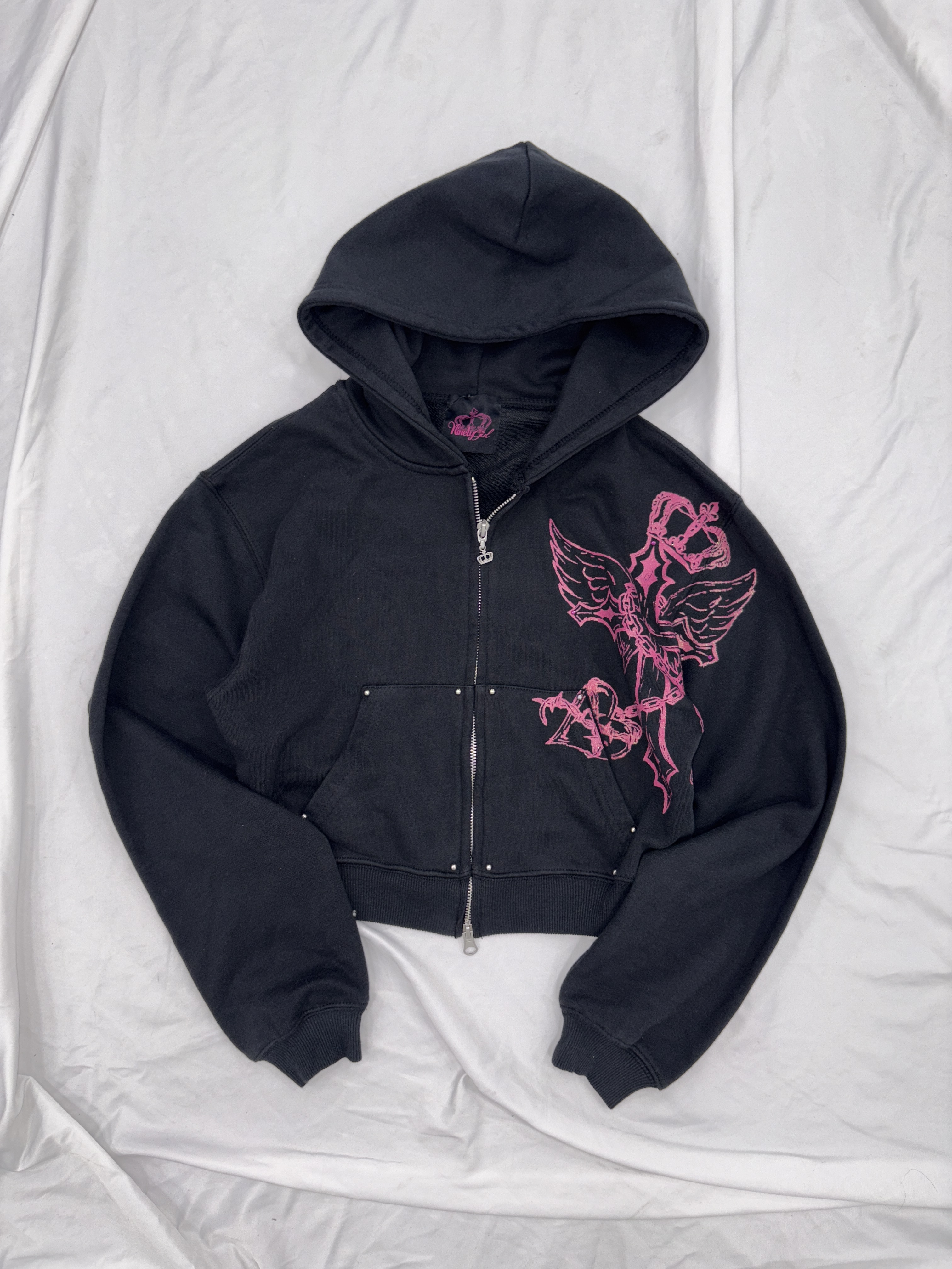 Cross Logo zip hoodie