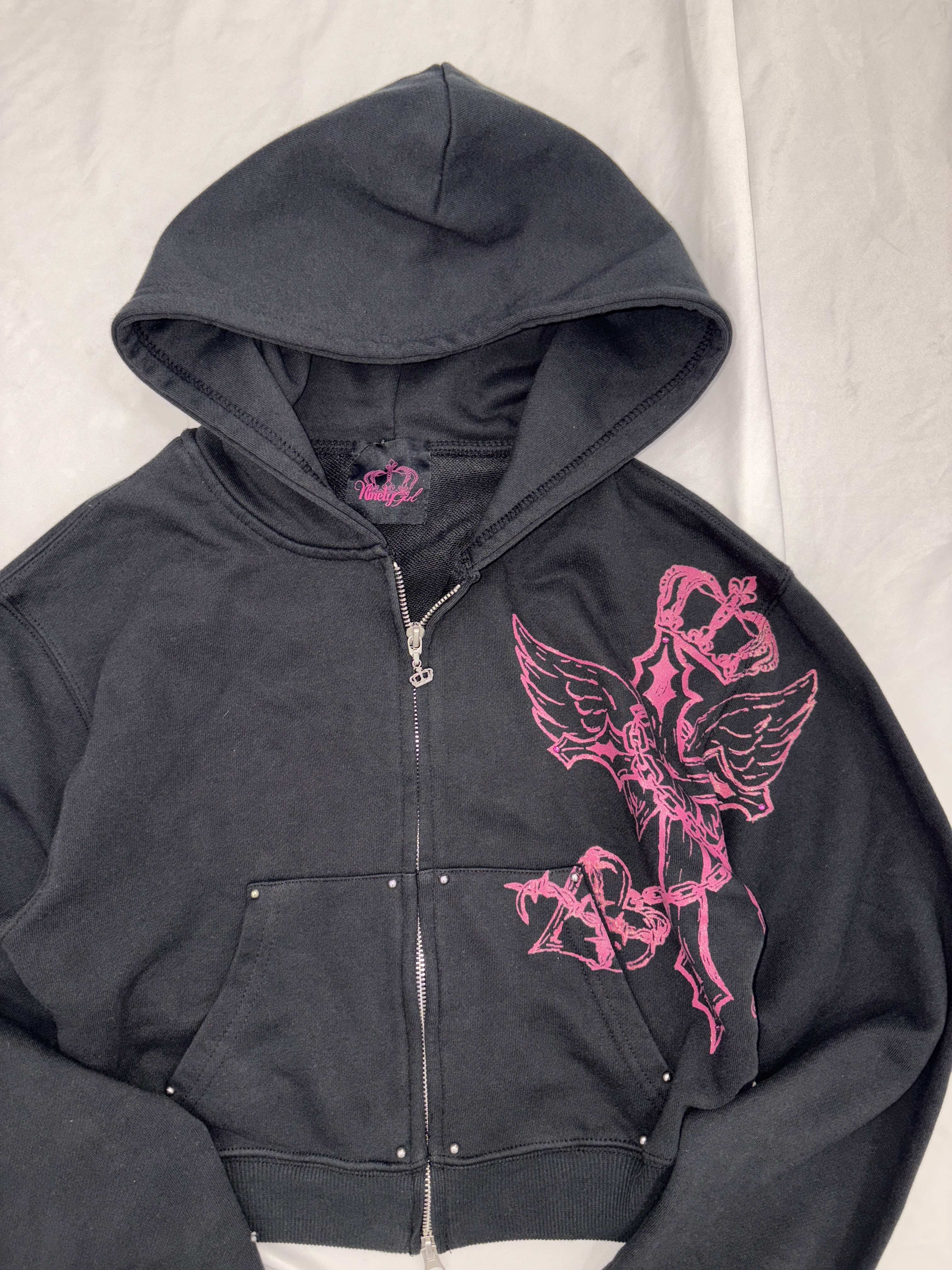 Cross Logo zip hoodie