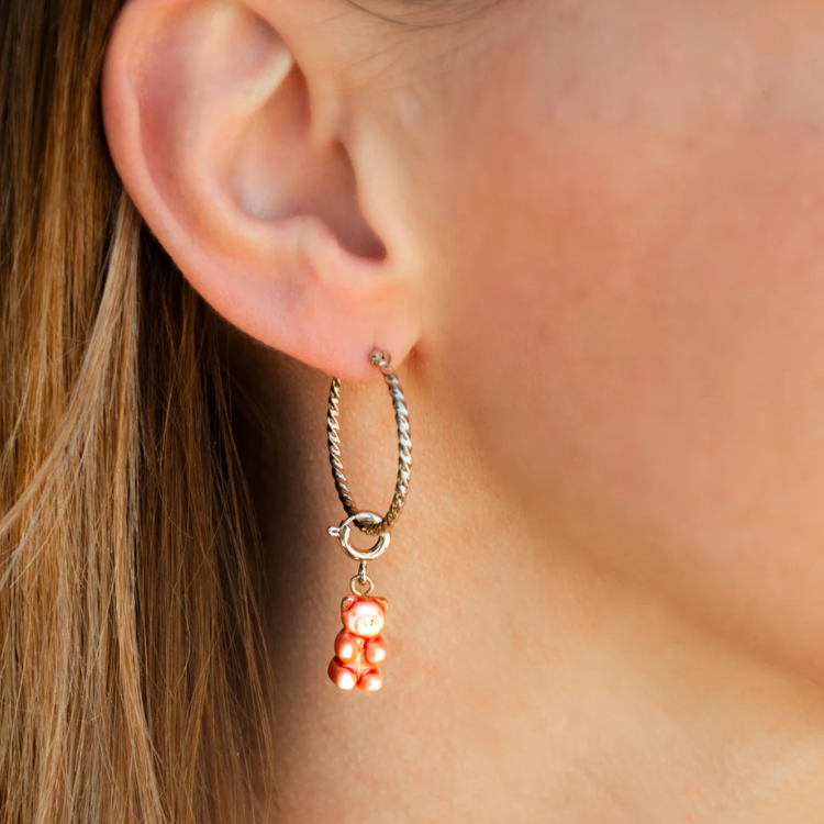 麻花邊圈型自由選24K金耳環