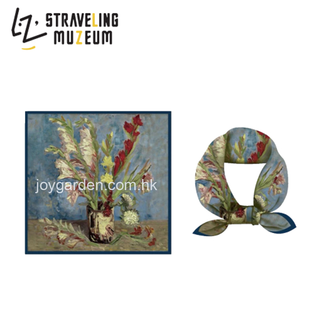 DM-A019 -  DAM Van Gogh Scarf-鳳凰花細絲巾