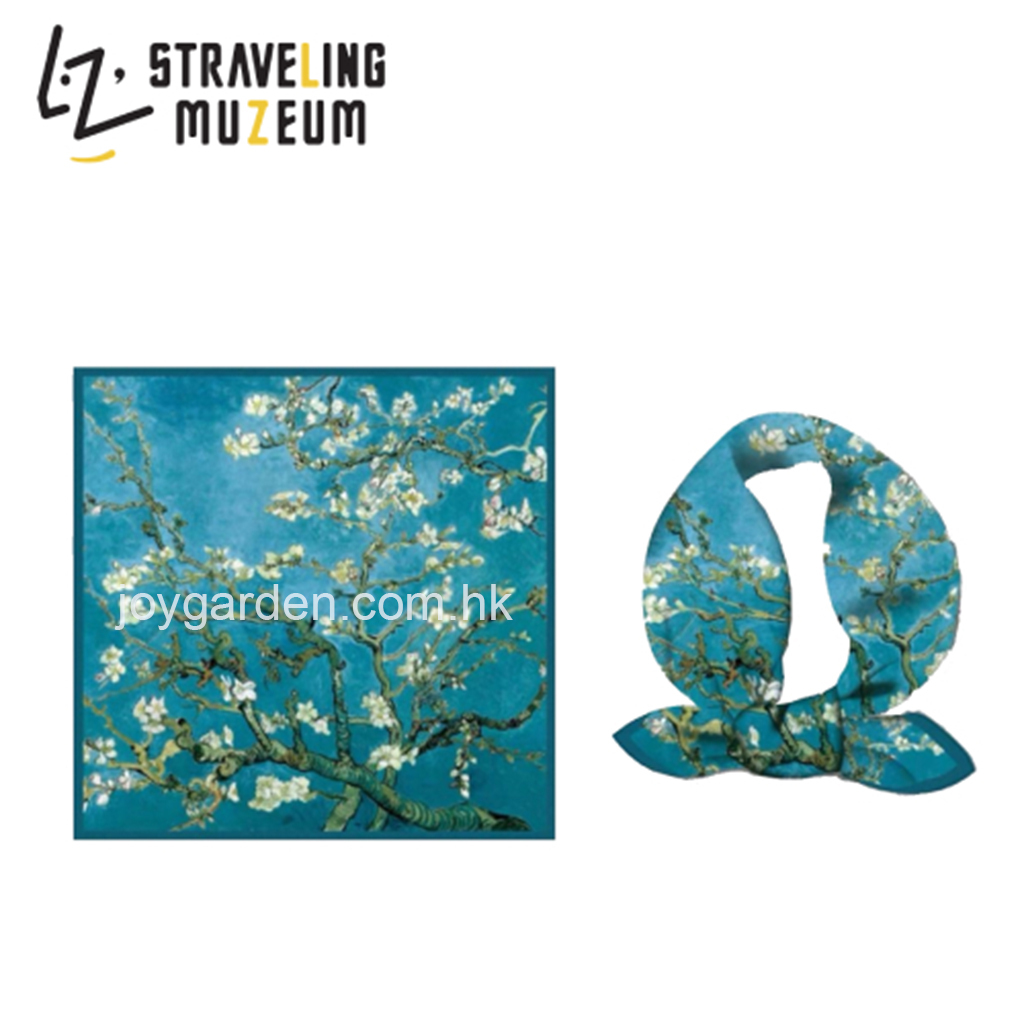 DM-A020 -  DAM Van Gogh Scarf-盛開的杏樹細絲巾