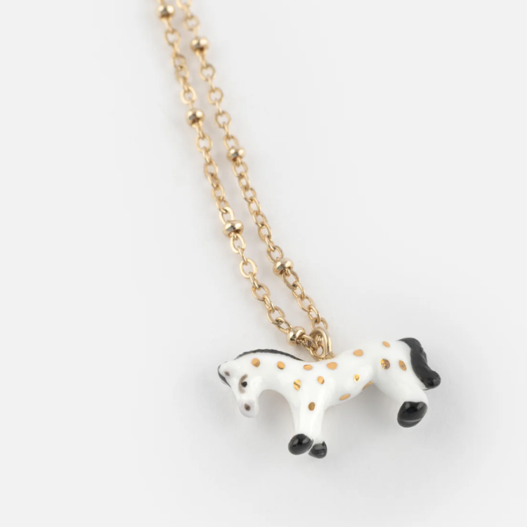 2026新春馬年白馬瓷項鍊