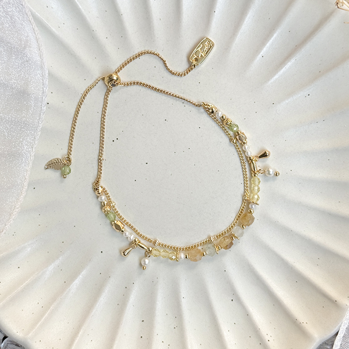 生日花 • 壹月玖 • 月桂 – 黃水晶 – 手鍊