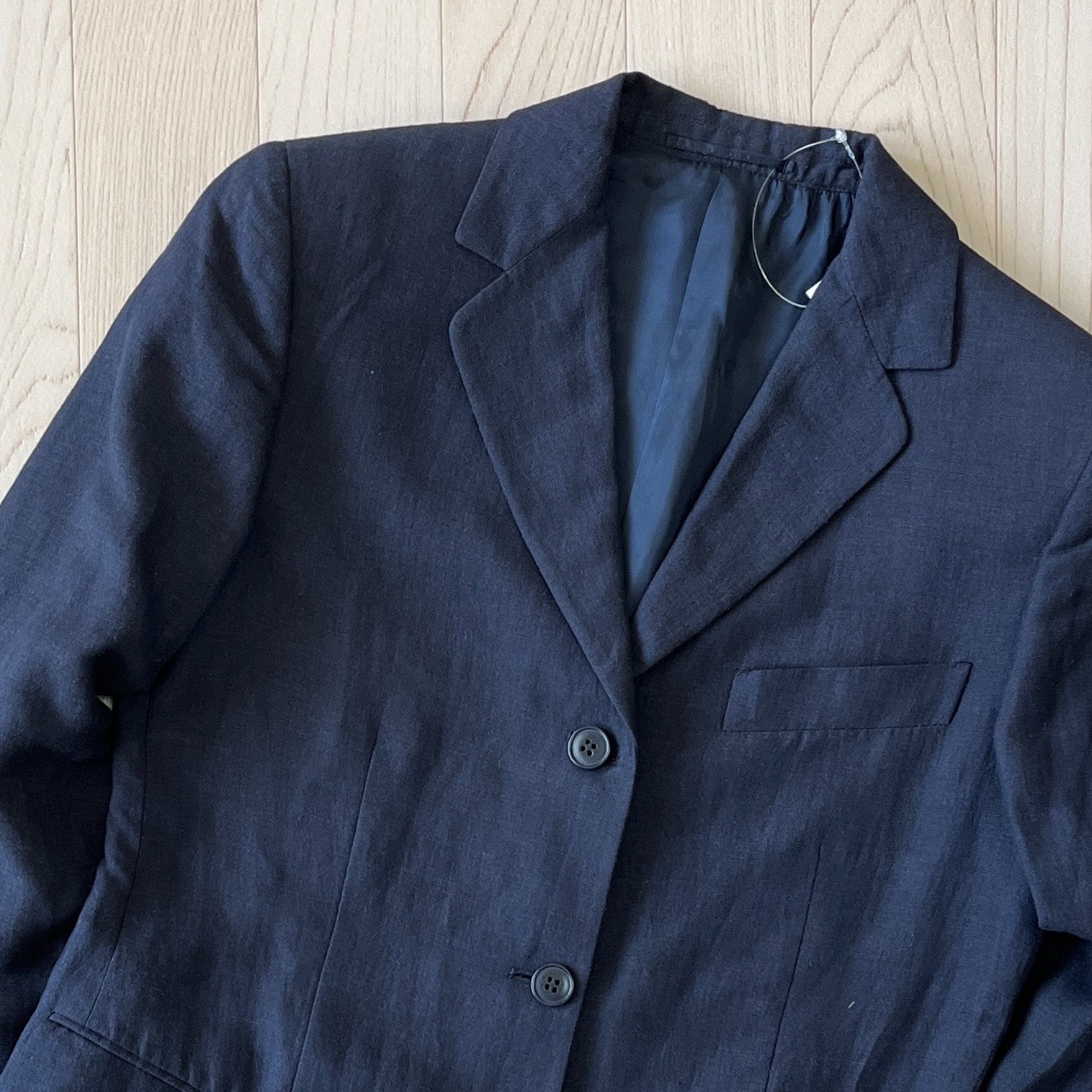 意大利製深藍色古著西裝外套