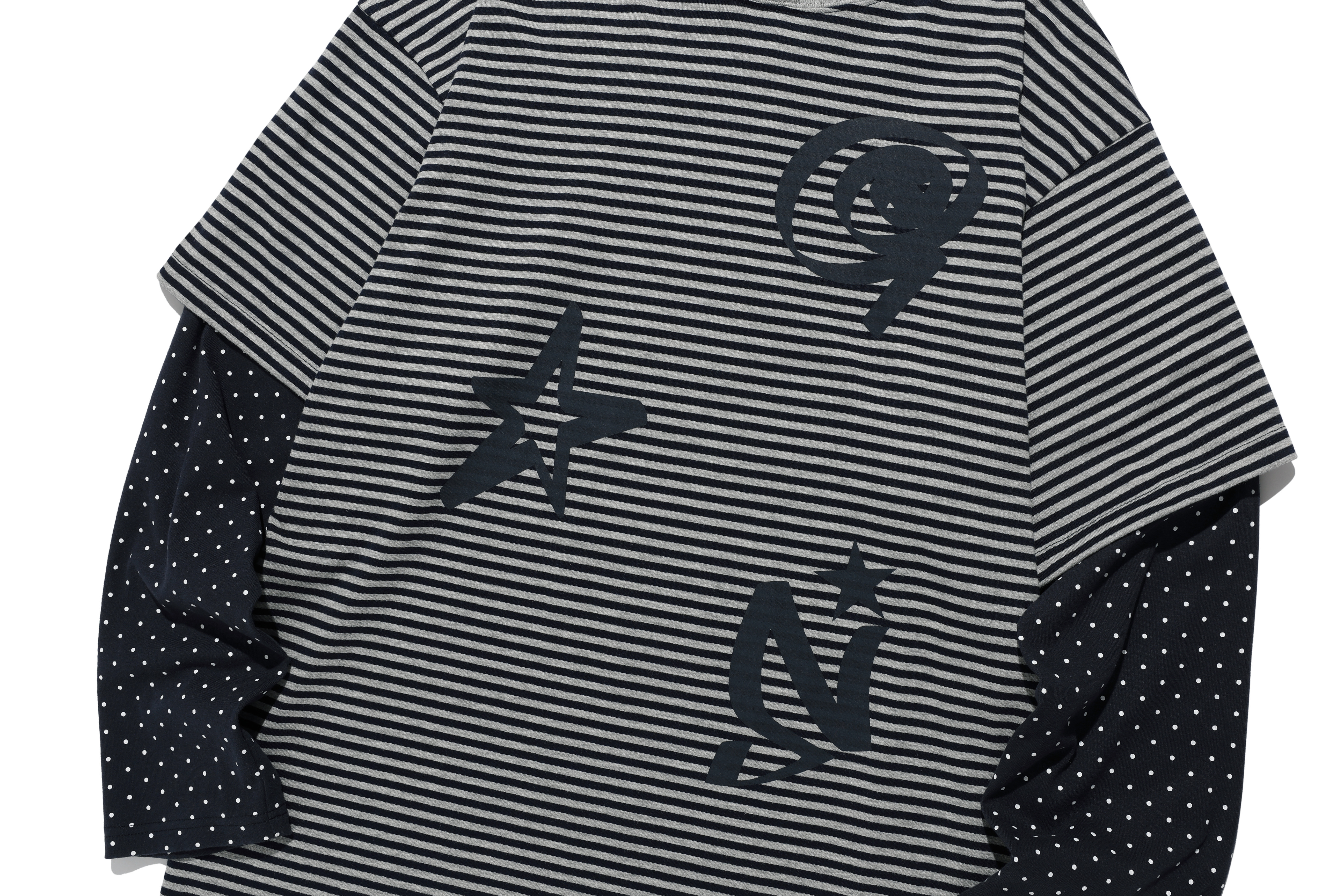 X9090 9STAR LAYERD HOOD LS TEE