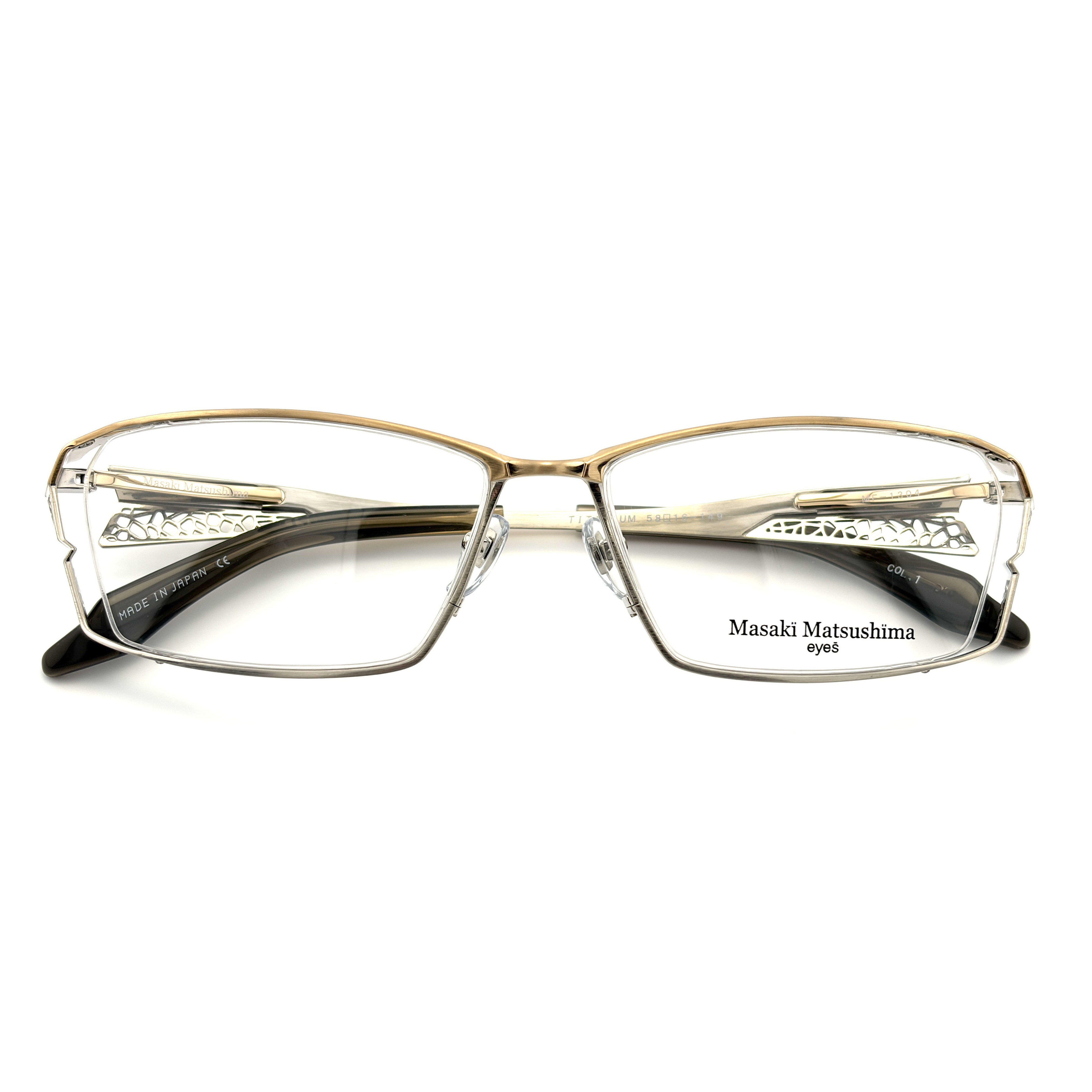 【Masaki】MF1304 C1 方框光學眼鏡 日本製鈦金屬♣ (霧金)