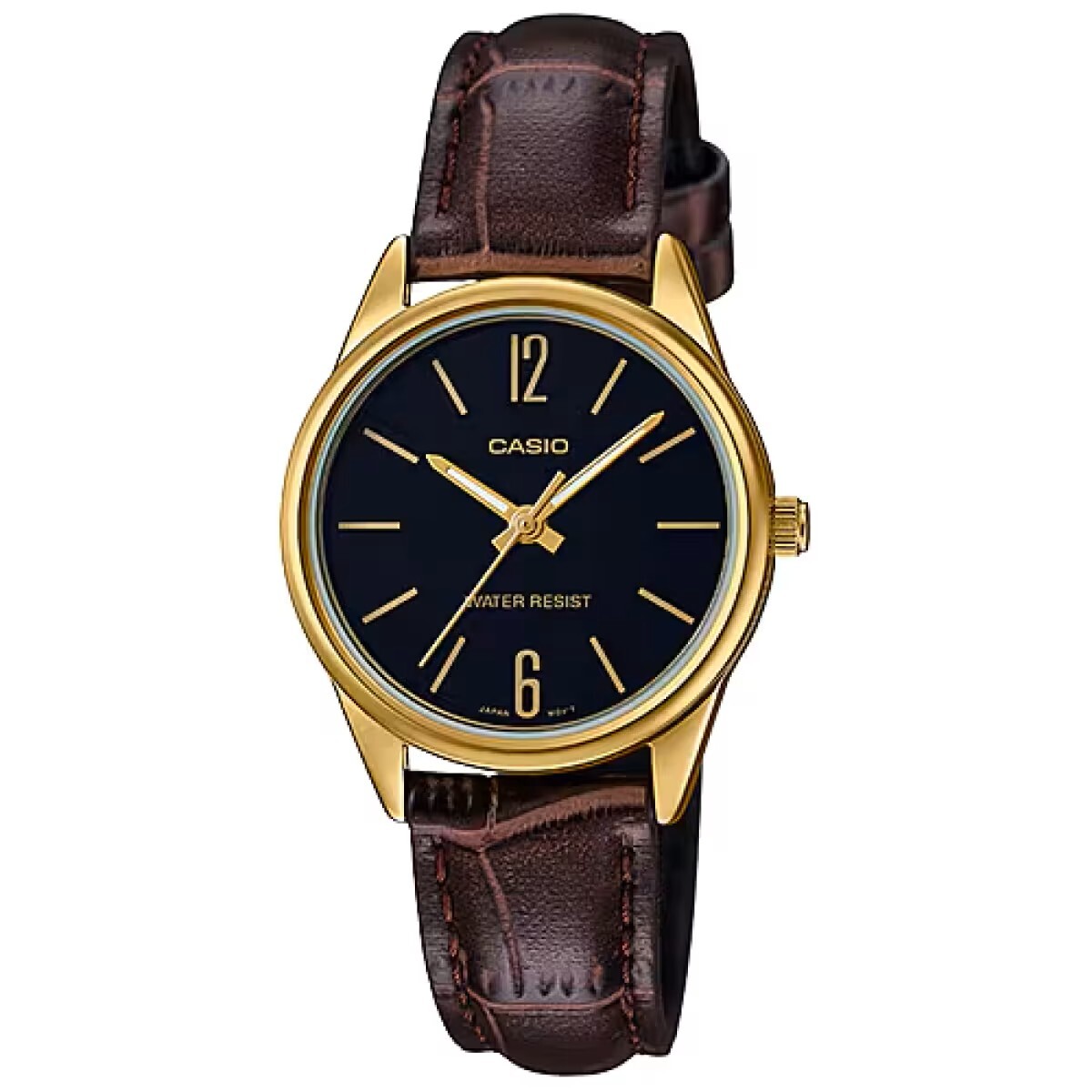 【CASIO 卡西歐】 LTP-V005GL 簡約設計 輕薄舒適 簡易時間 金圈多色 數字皮革 腕錶 手錶 女錶