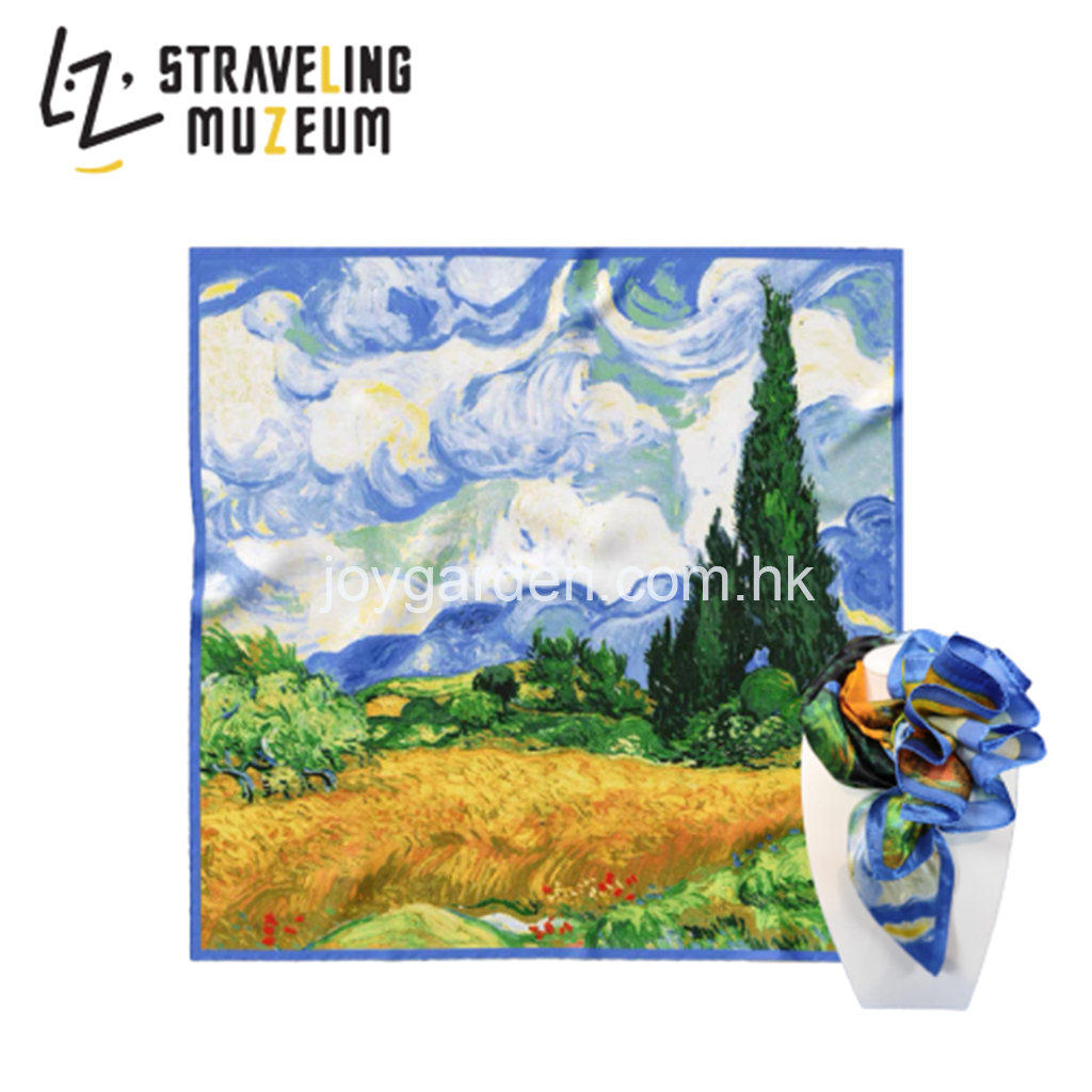 DM-B003 -  DAM Van Gogh Scarf-麥田與柏樹大絲巾