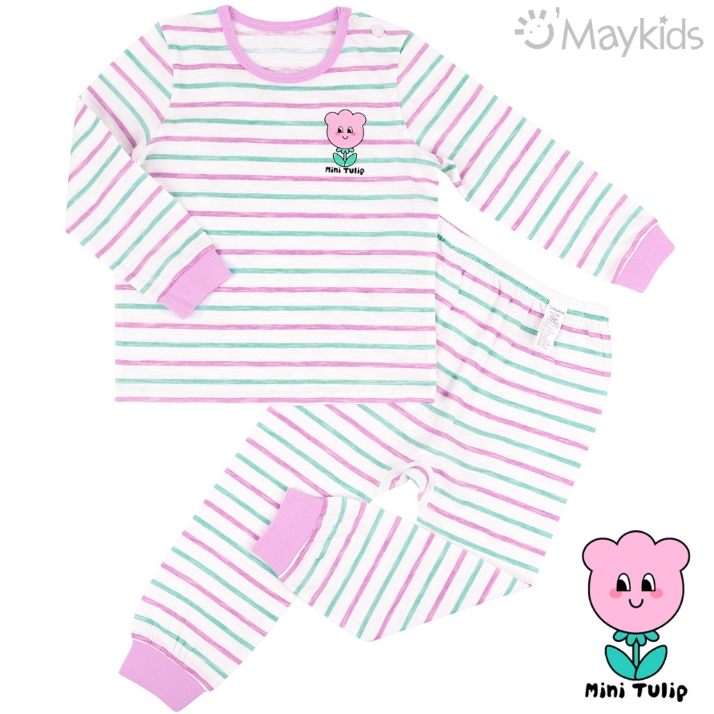 韓國🇰🇷 Maykids 條紋鬱金香家居套裝(90-160)