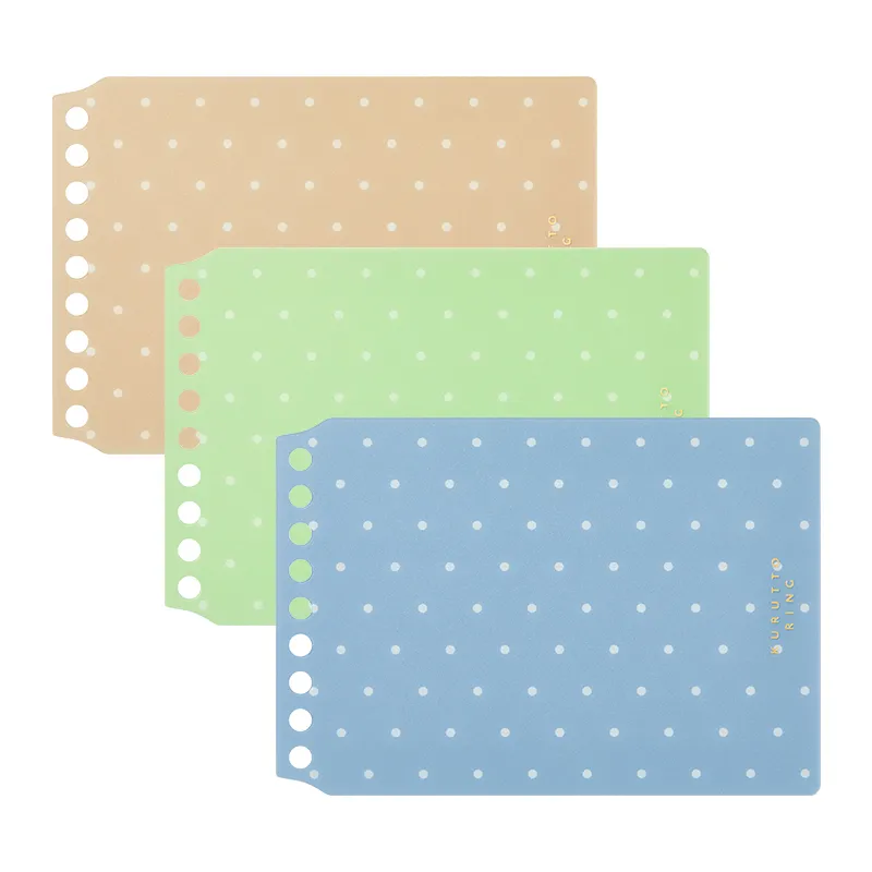 KURUTTO RING 活頁封面 點點款｜MARUMAN 日本