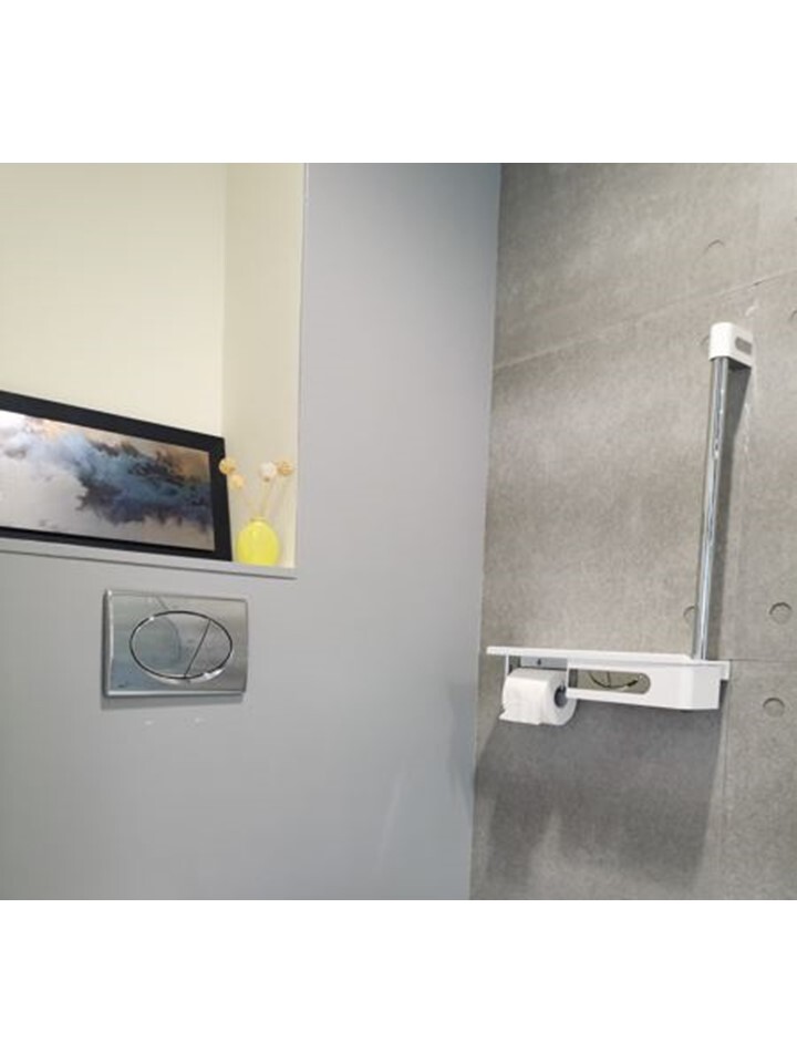 B1D-140多功能置物籃+安全扶手(左側)