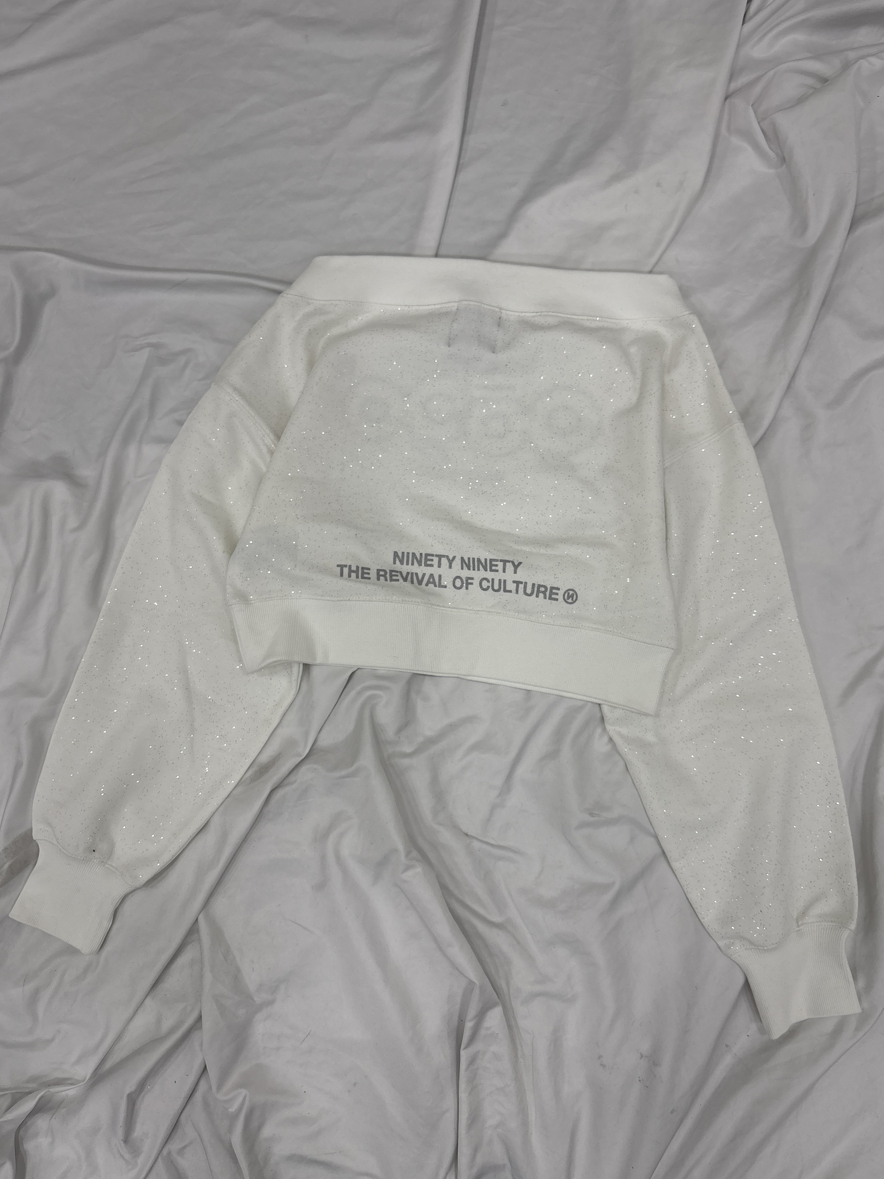 OG Logo Glitter Off-shoulder Sweat