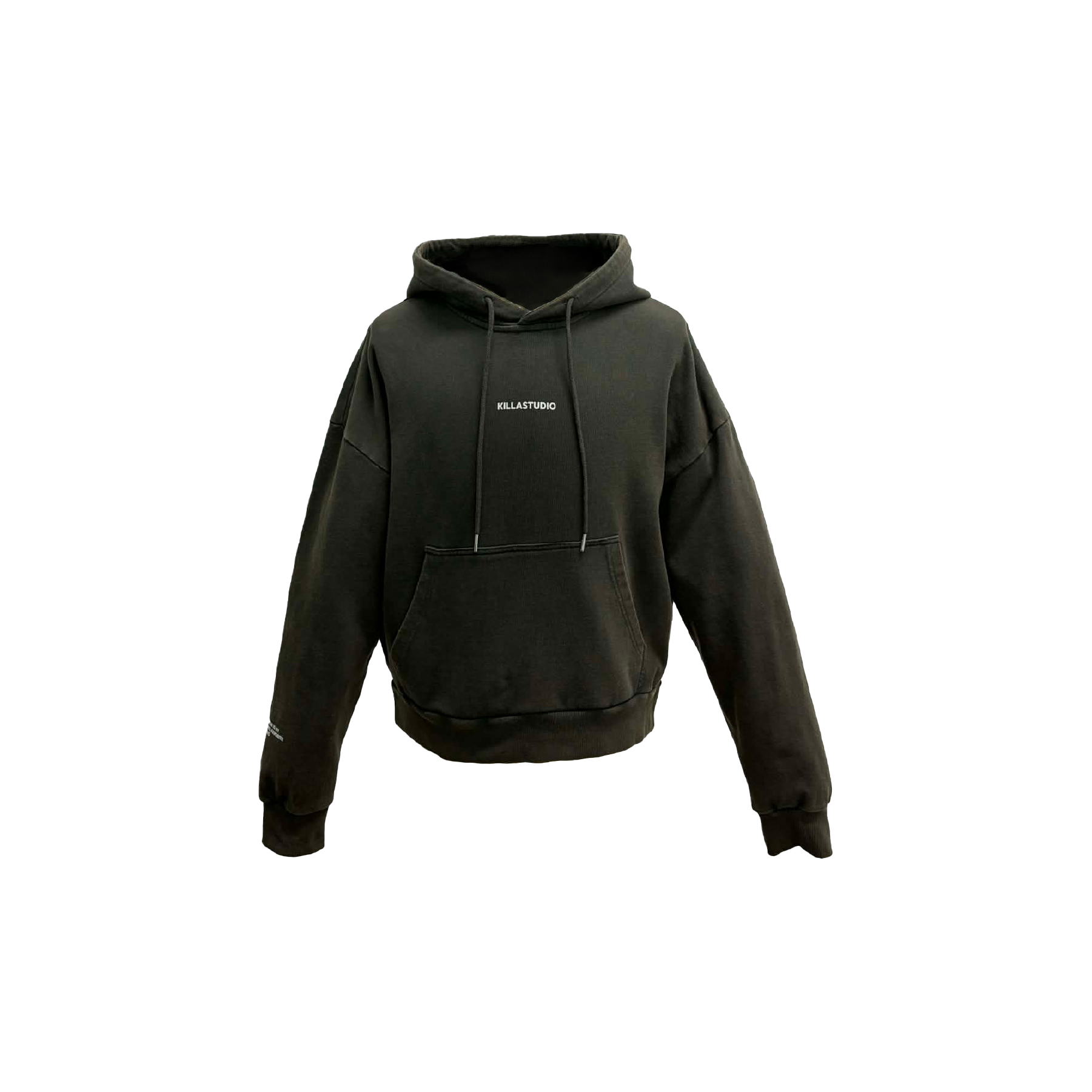 Fashion Killia Daily Wash Cropped Hoodide 炭灰 連帽 TEE