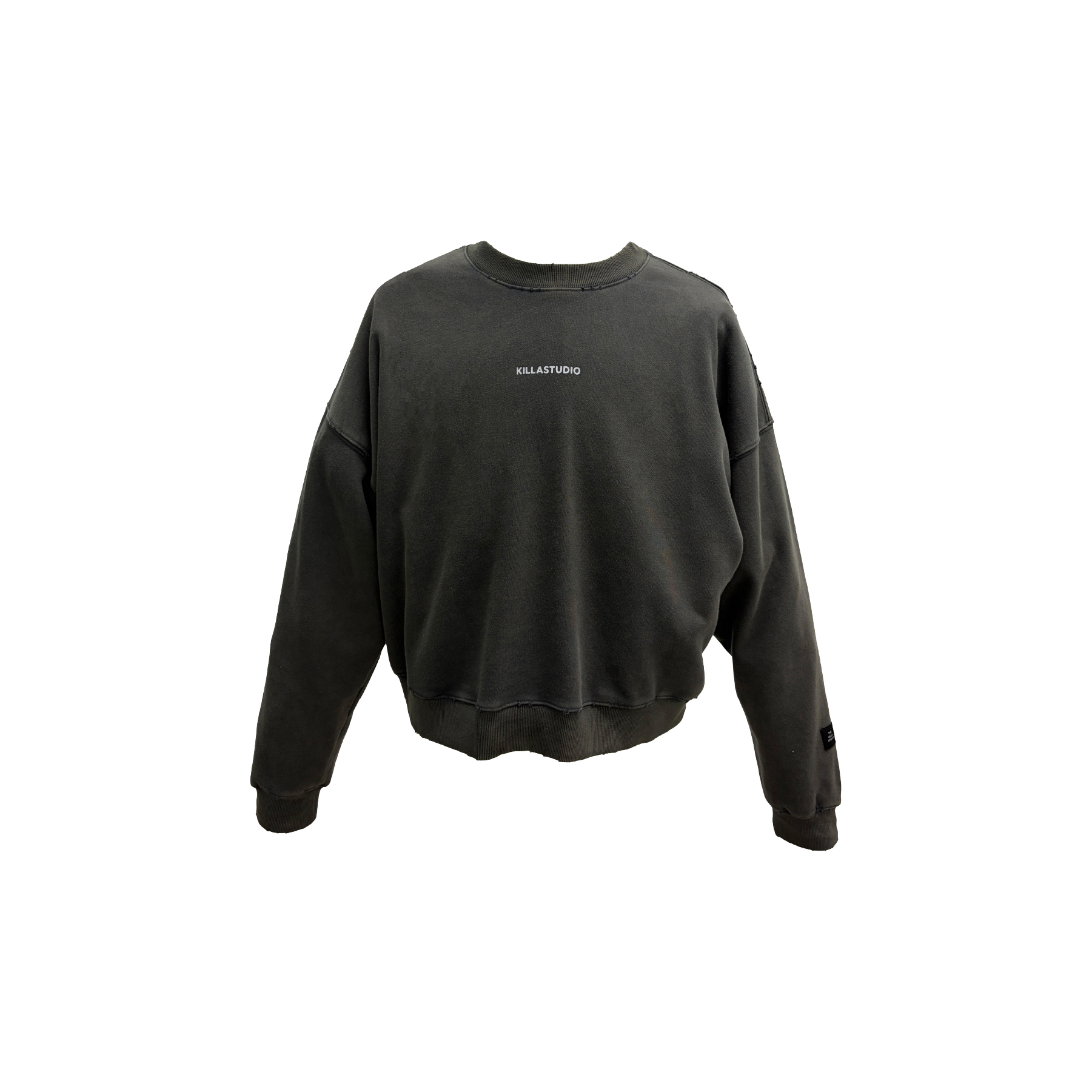 Fashion Killia Daily Wash Cropped Crewneck 炭灰 圓領 大學TEE