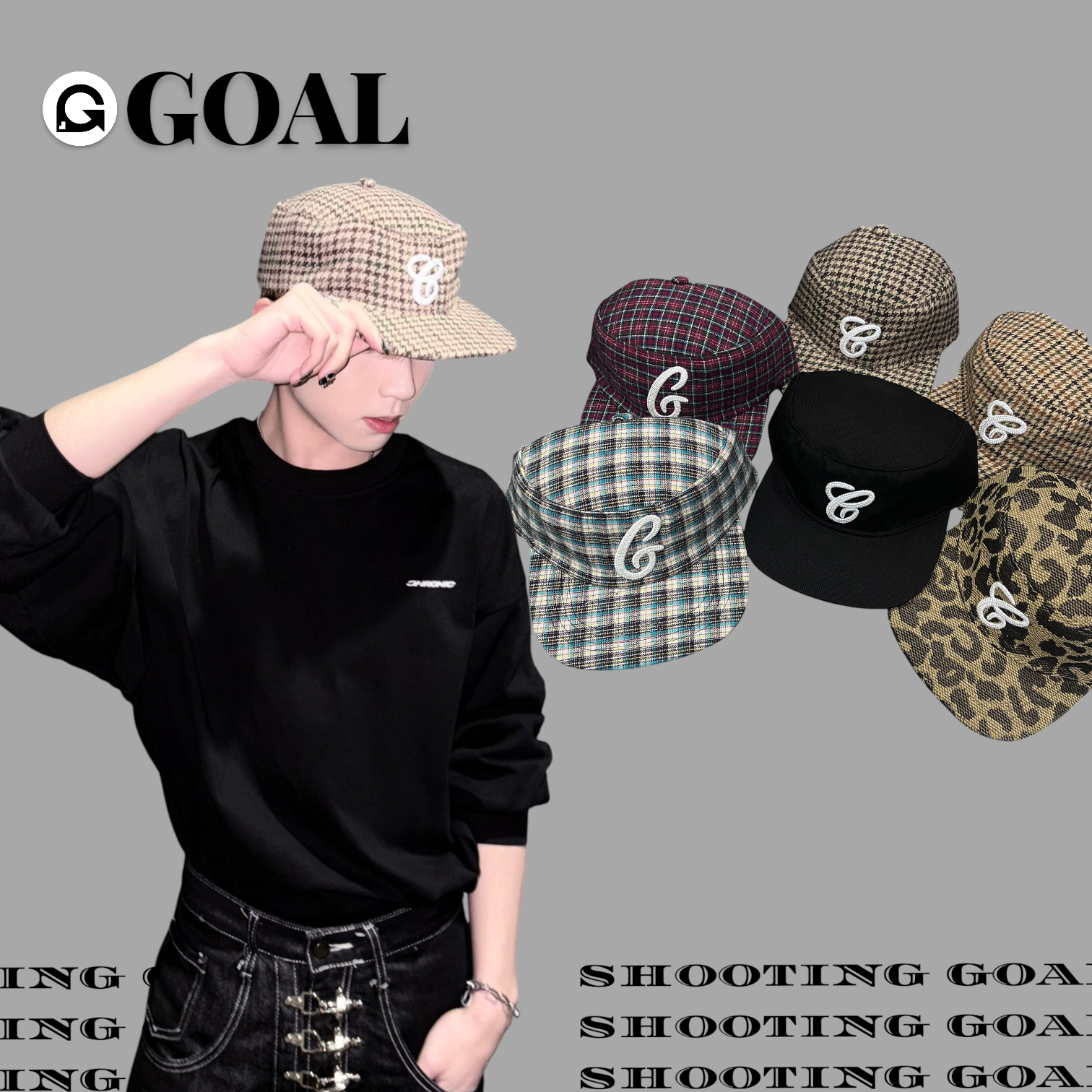 (GOAL) 復古 藥盒帽