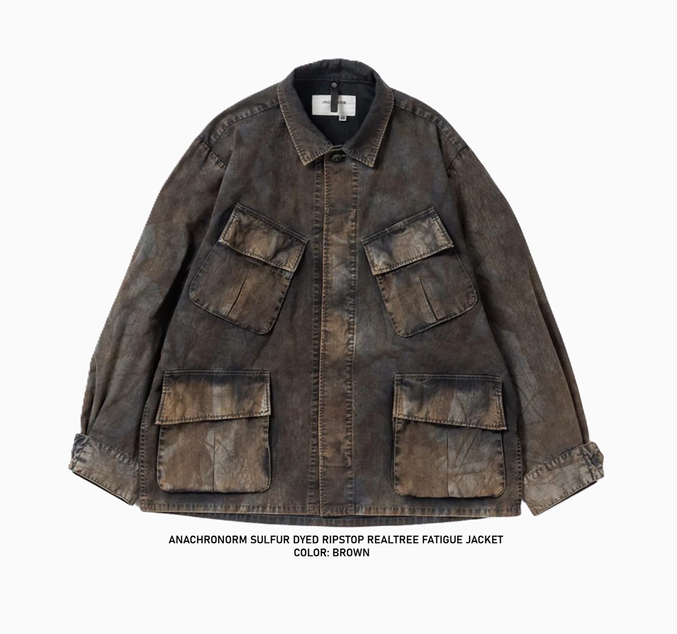 ANACHRONORM SULFUR DYED RIPSTOP REALTREE FATIGUE JACKET AN374-B - PRE ORDER ITEM (預訂中)