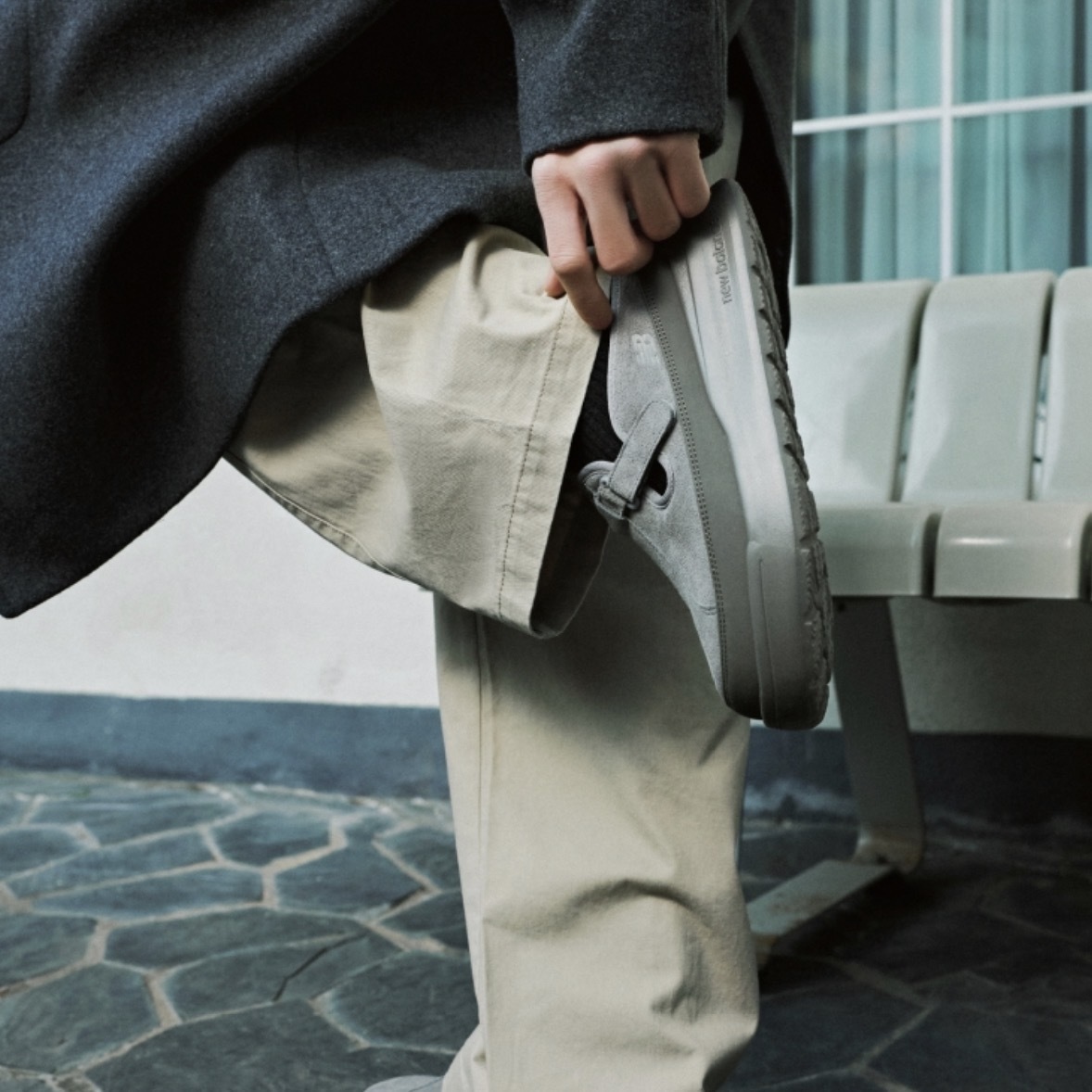 NEW BALANCE ROVER 灰 包頭拖鞋 懶人鞋 休閒 韓國限定 NB SD2510GR