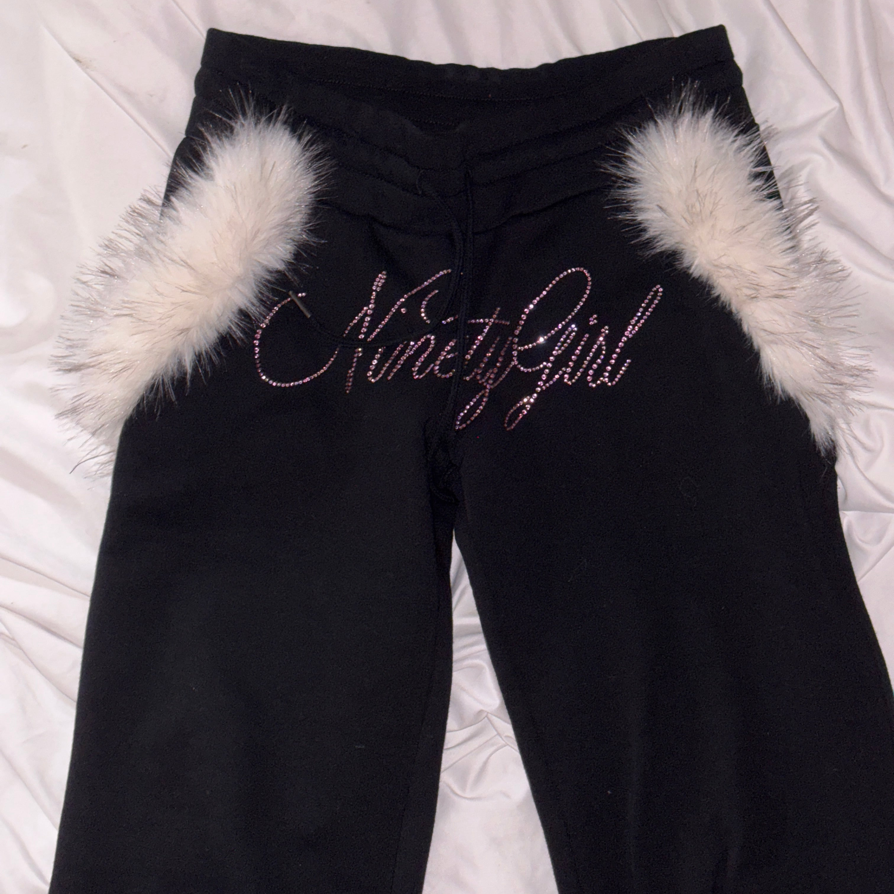 Ninety Girl Rhinestone Pants