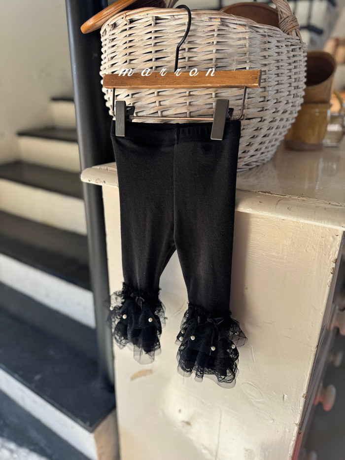 正韓春Marron 小童光澤感喇叭褲