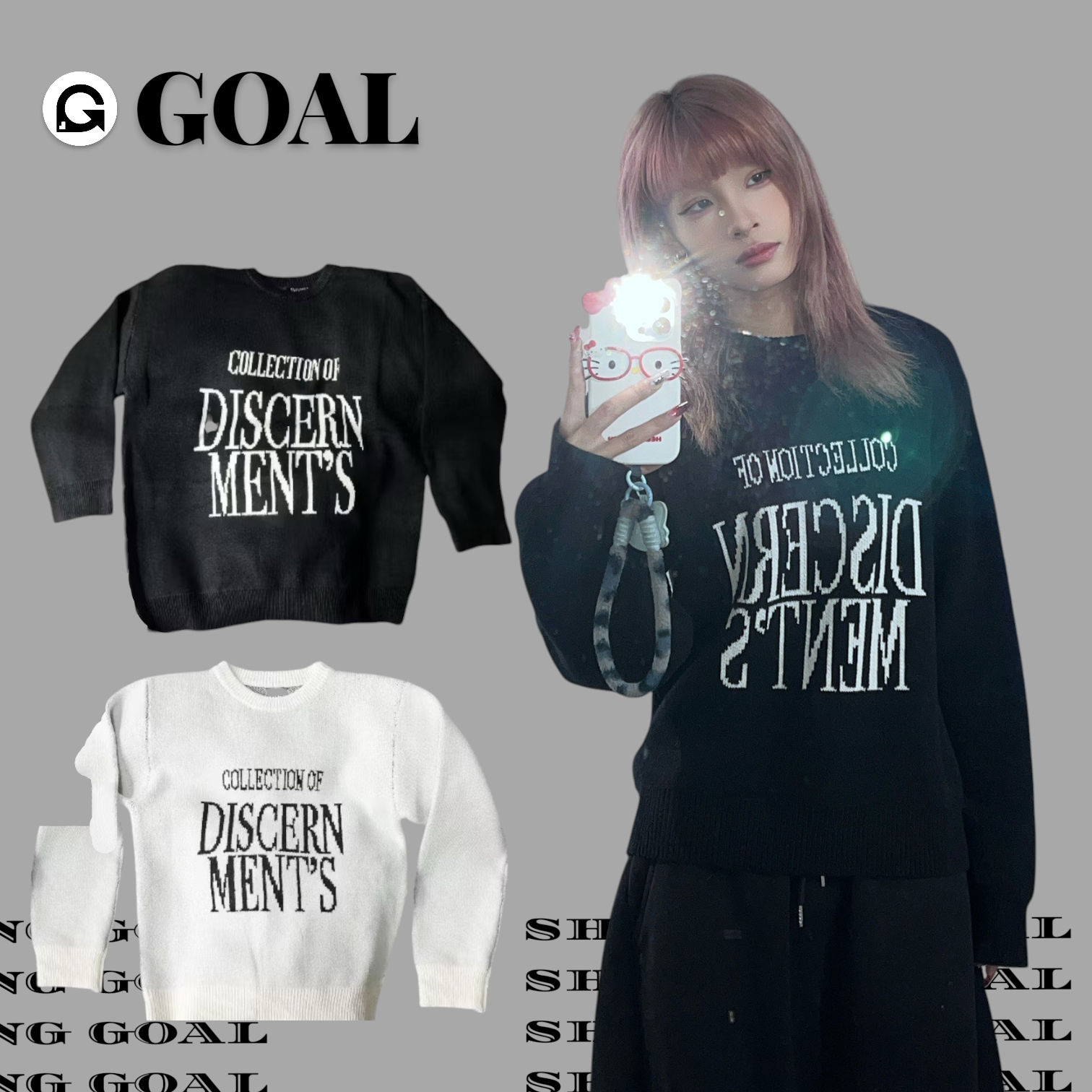 (GOAL)DCM短版合身針織毛衣 男款2343