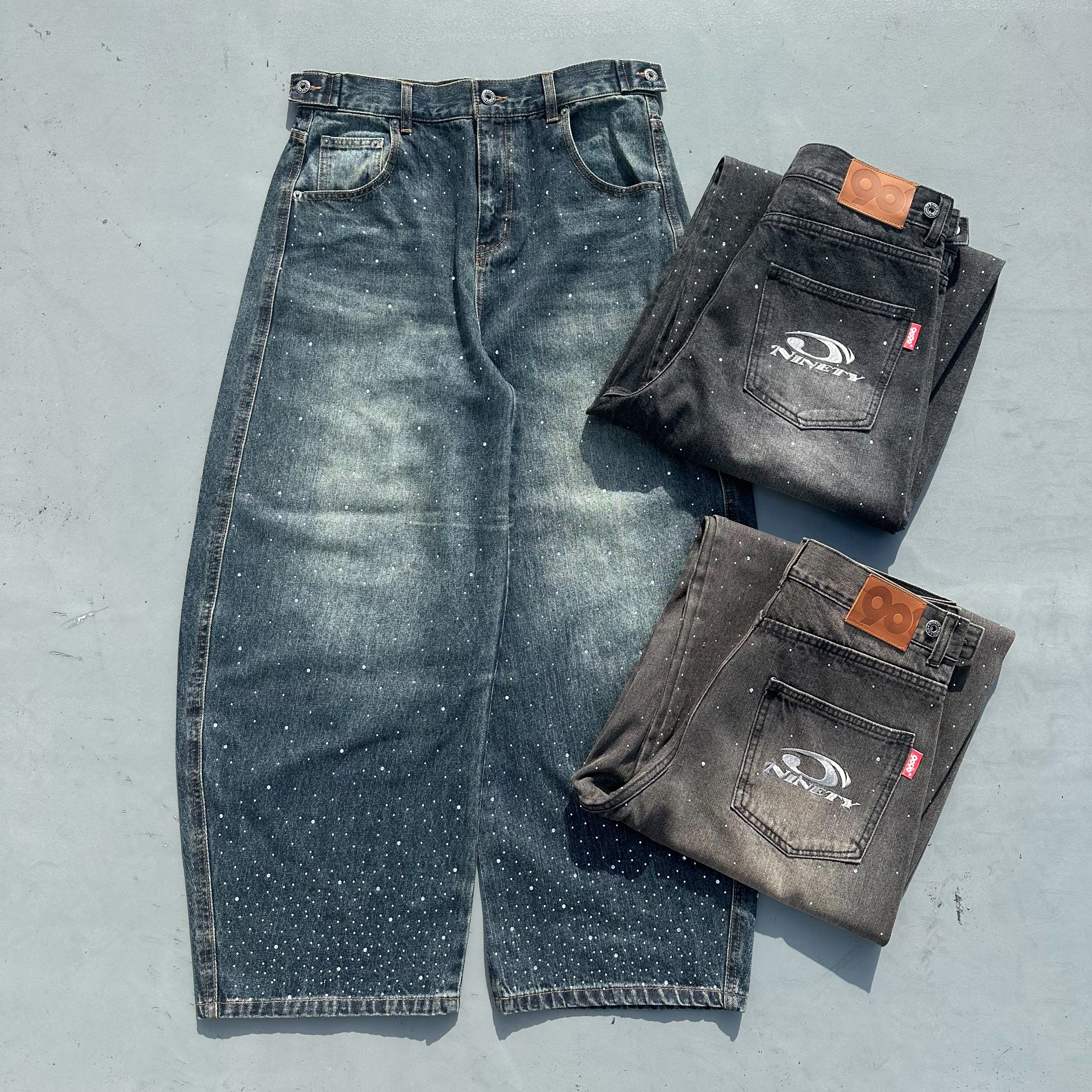 Rhinestone Gila Gila Denim Pants