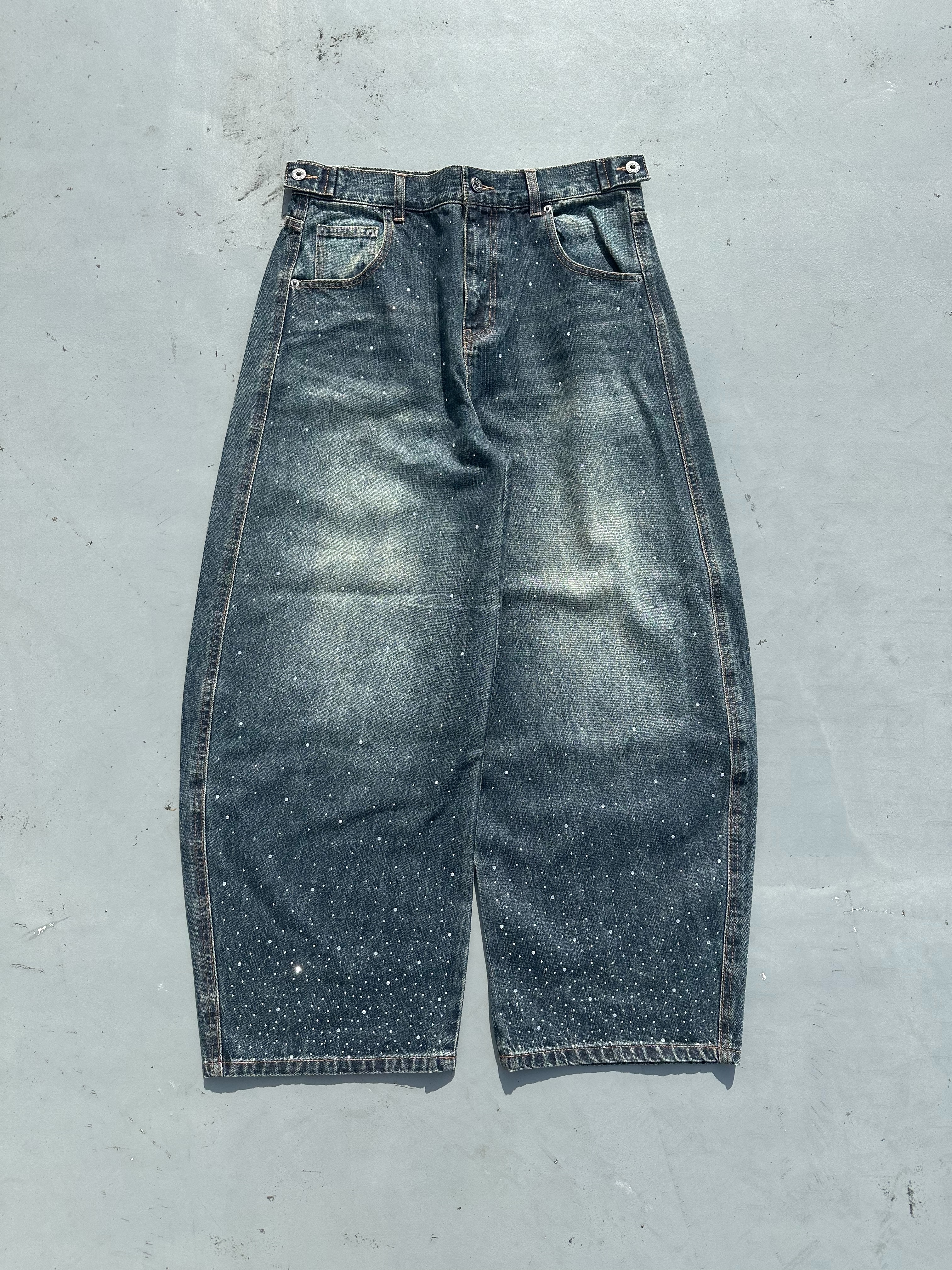 Rhinestone Gila Gila Denim Pants