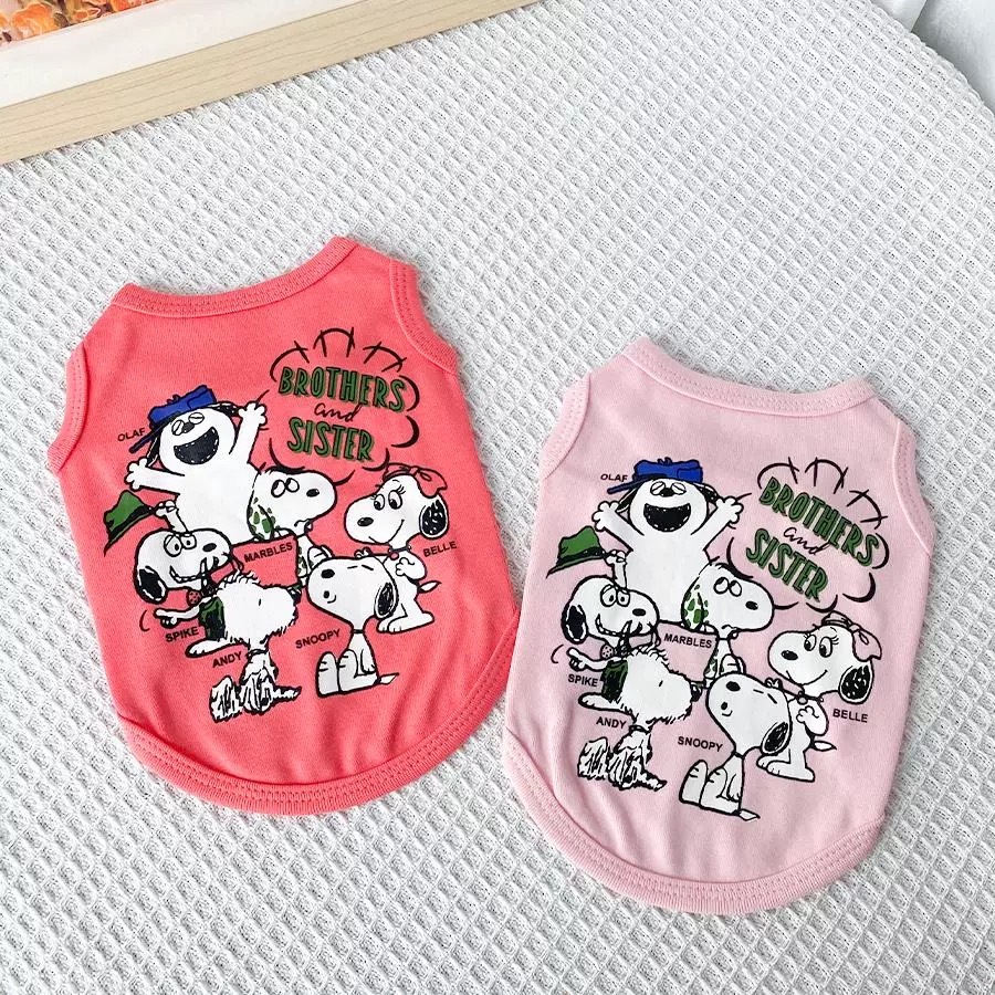 SNOOPY史努比家族 宠物卡通背心