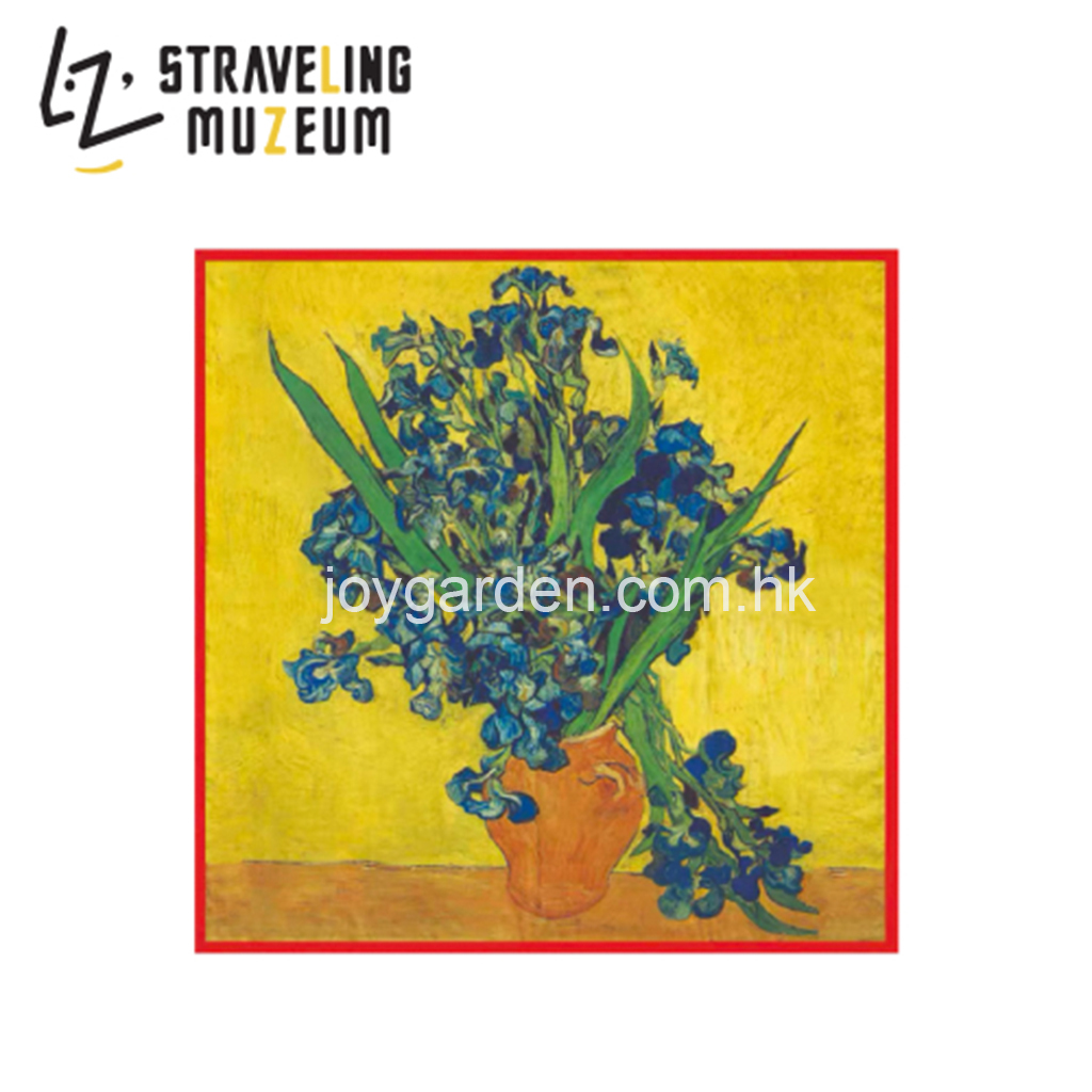 DM-B004 -  DAM Van Gogh Scarf-鳶尾花大絲巾