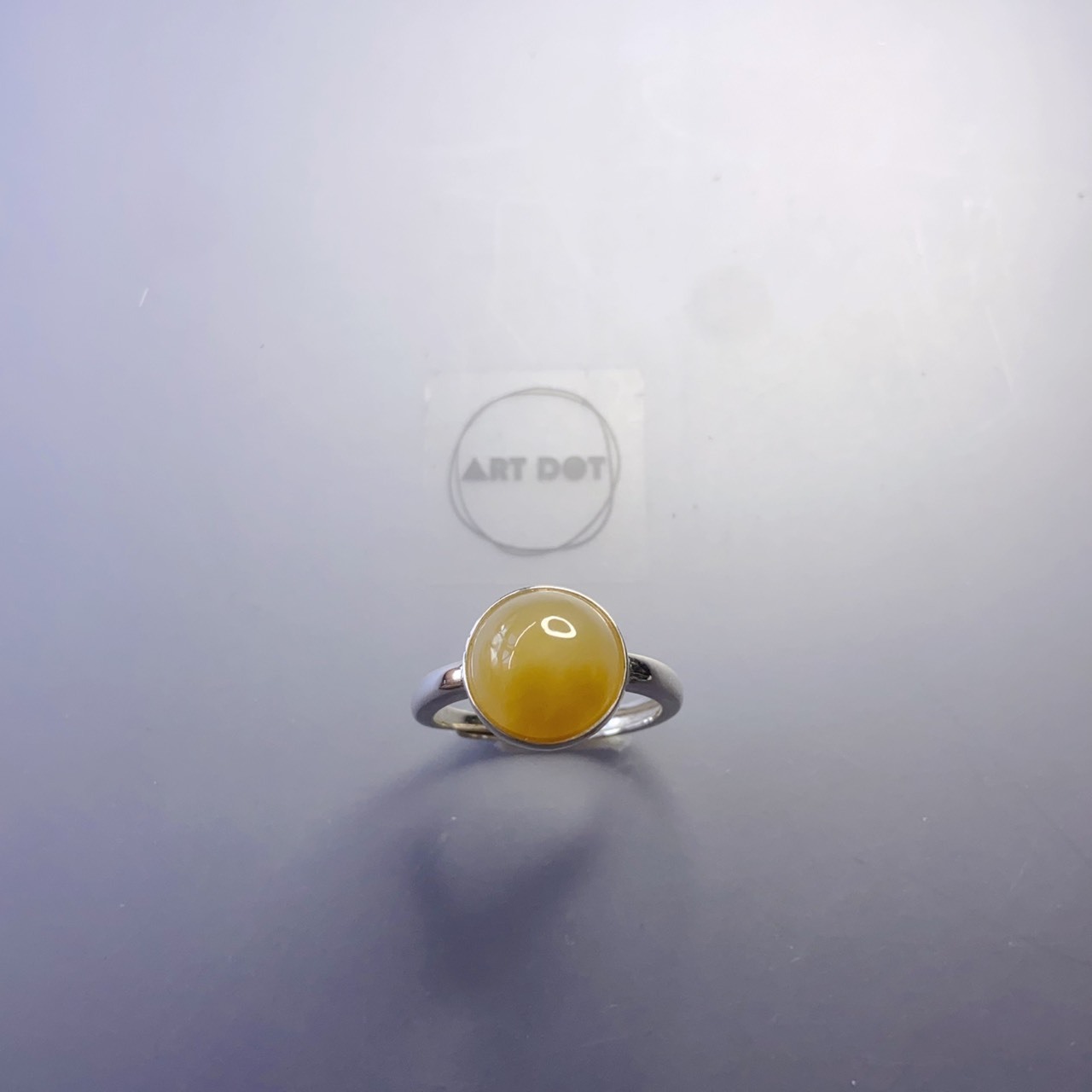 花生麻糬丨和田玉糖料銀戒