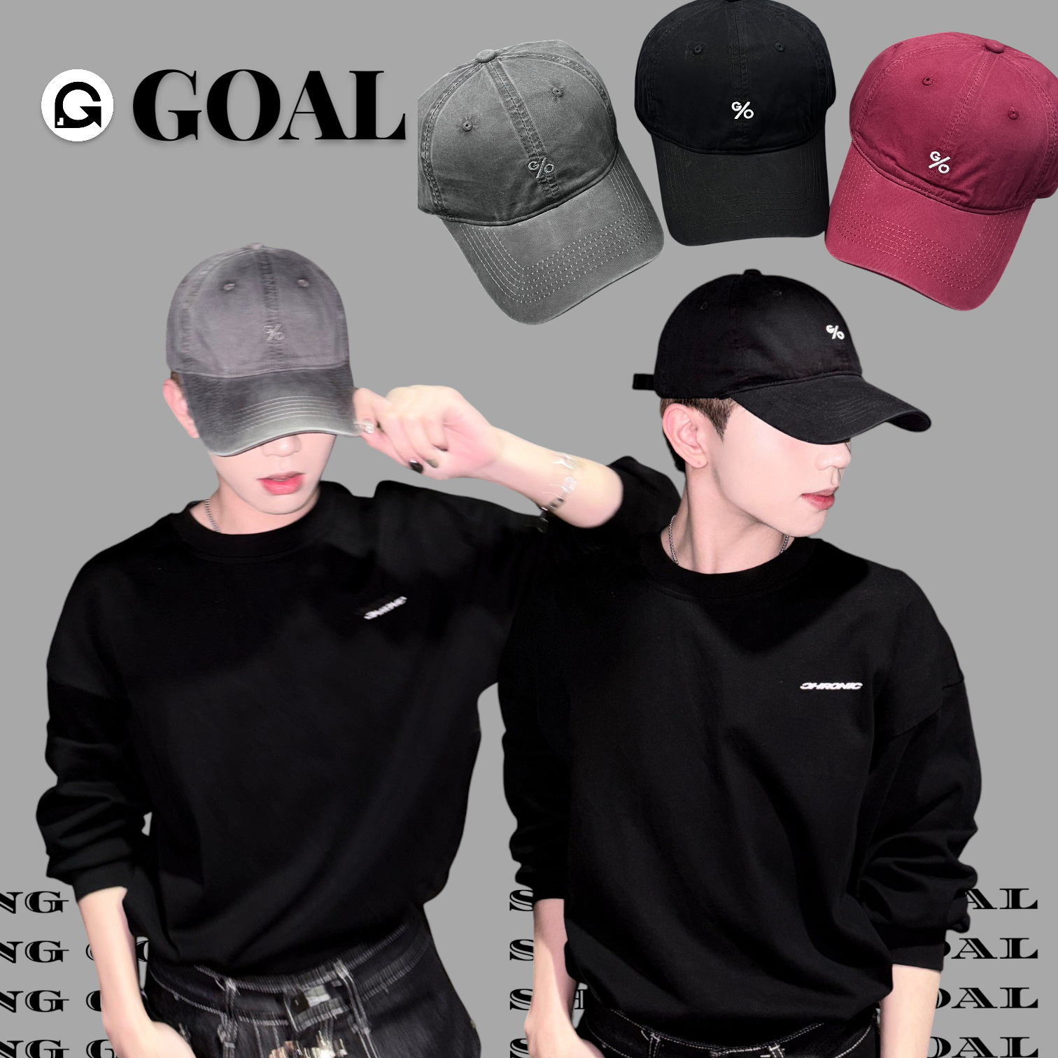 (GOAL) 復古GO刺繡老帽