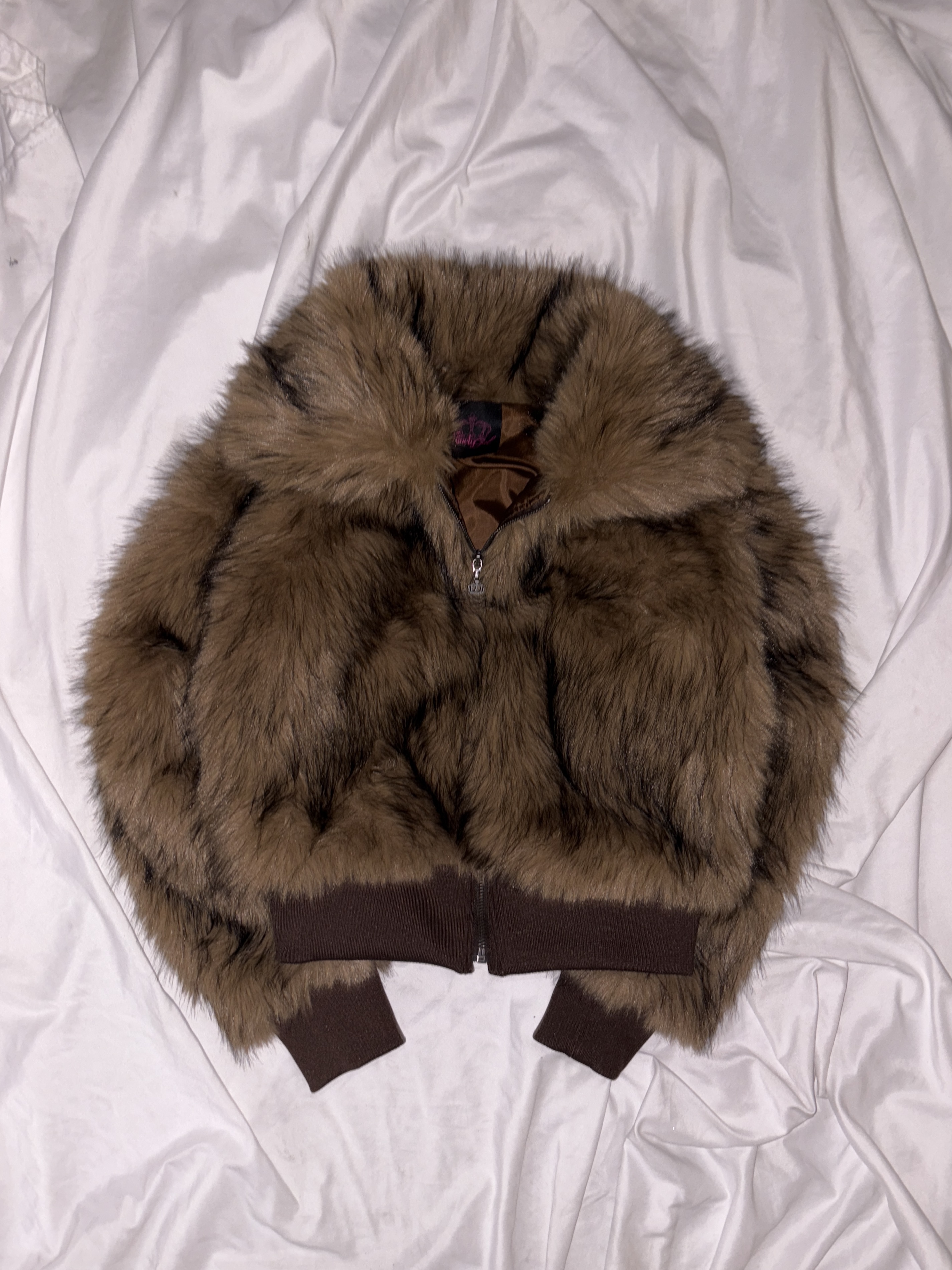 Leopard Faux Fur Short Blouson