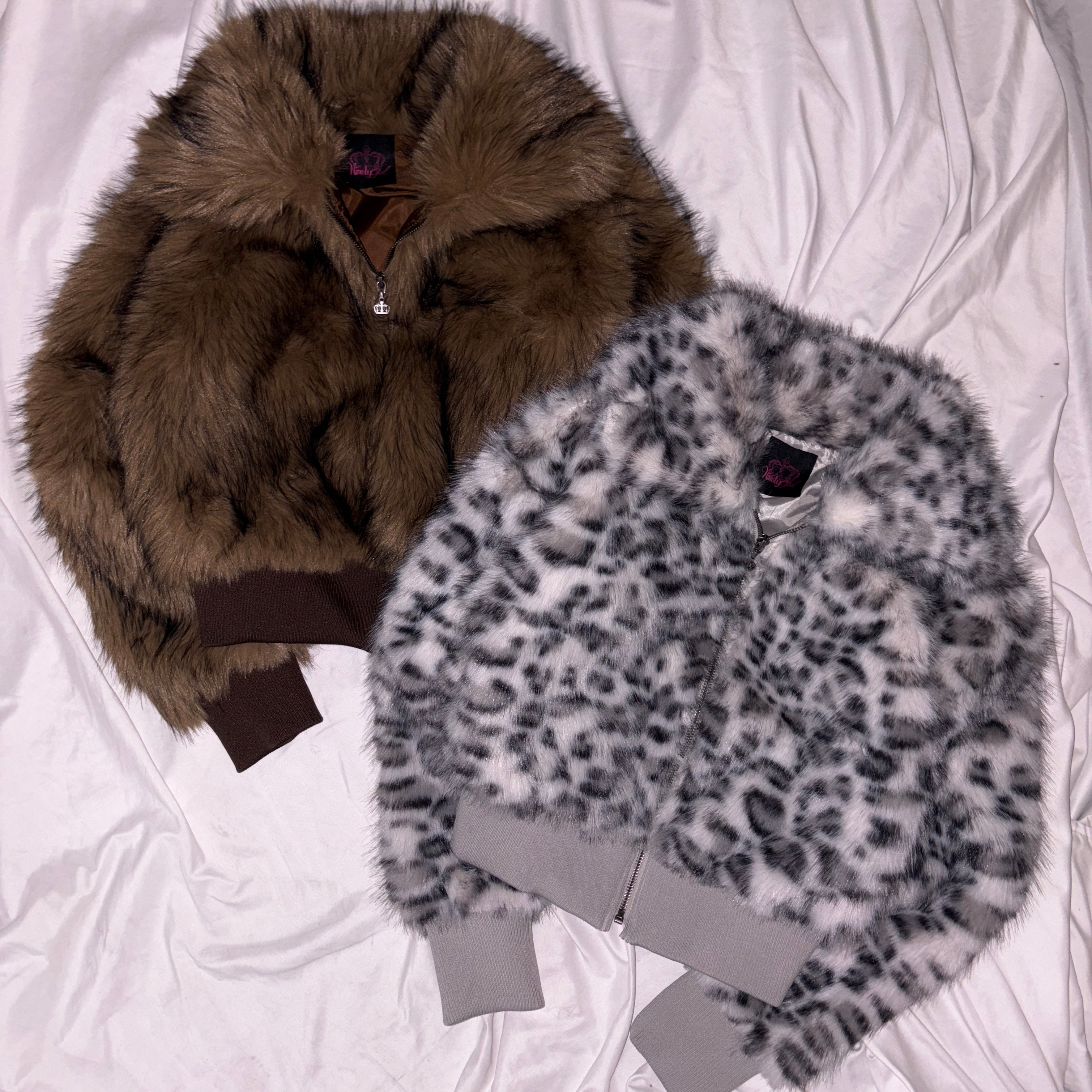 Leopard Faux Fur Short Blouson