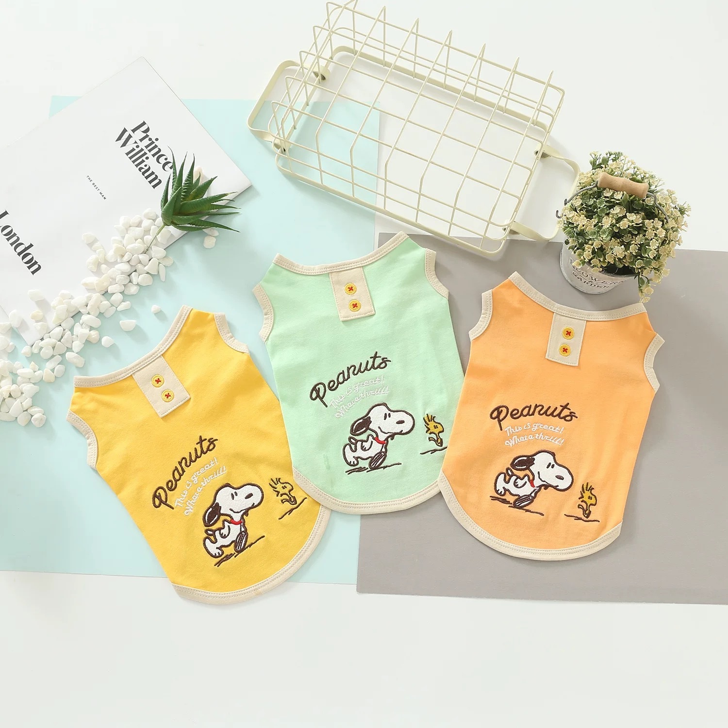 SNOOPY 史努比 宠物高饱和卡通背心