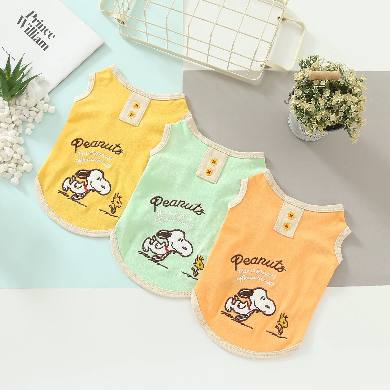 SNOOPY 史努比 宠物高饱和卡通背心