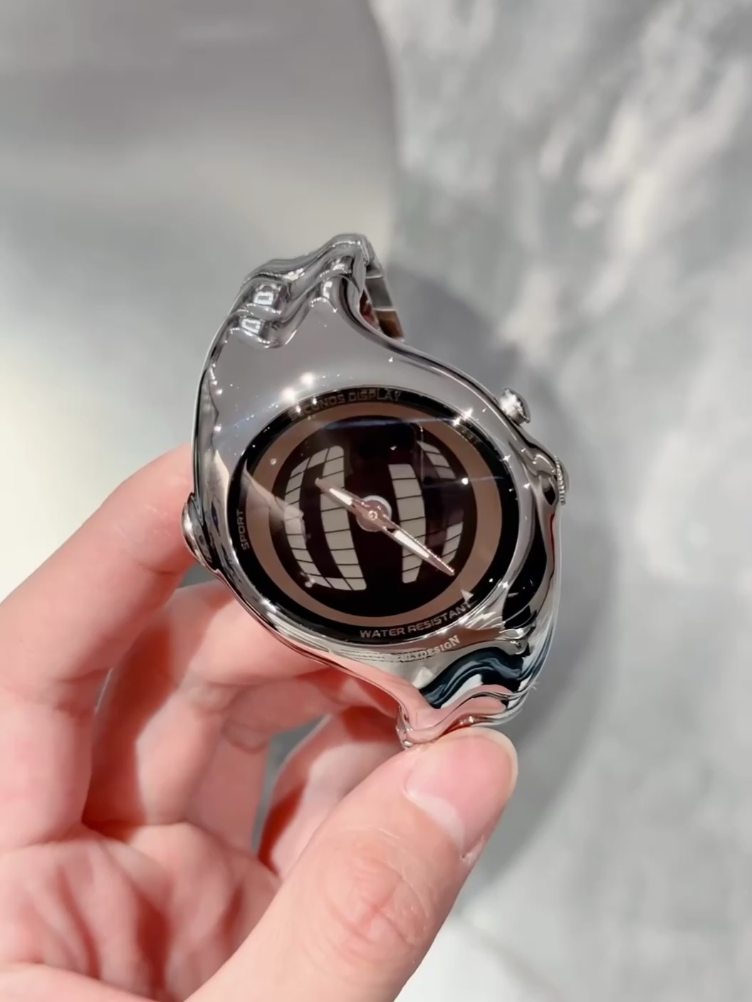 IB BENLYDESIGN 跳秒魚眼 復古千禧Y2K小眾高級設計感 電子石英機芯 不鏽鋼錶帶