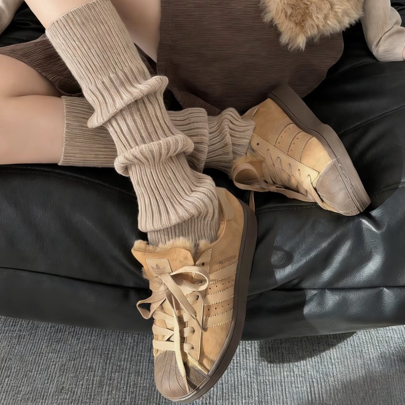 ADIDAS ORIGINALS SUPERSTAR II 焦糖 美拉德色系 貝殼鞋 休閒鞋 女鞋 KI2969