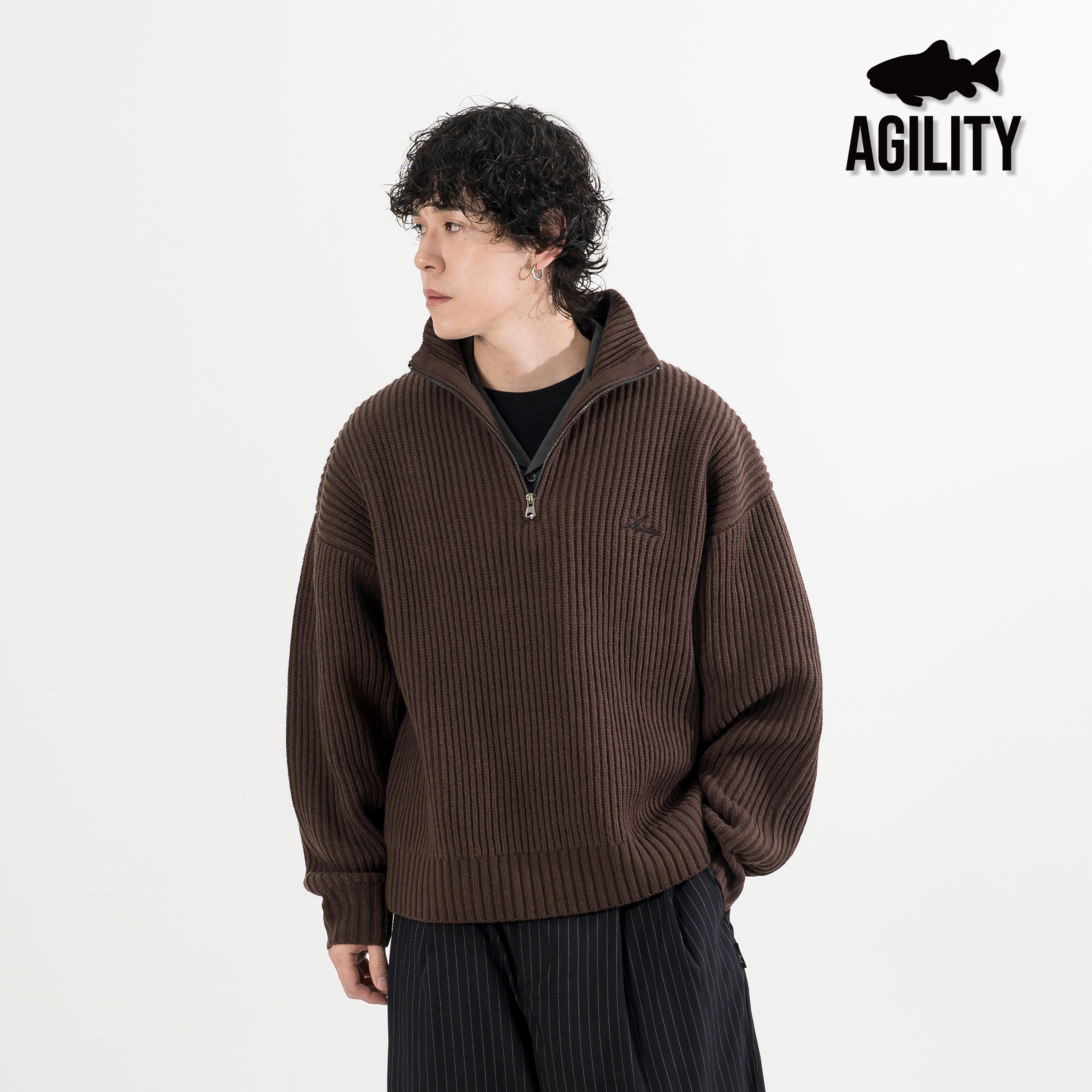 AGILITY Knit Quarter Zip Sweater 半開襟 針織毛衣 [KN00]