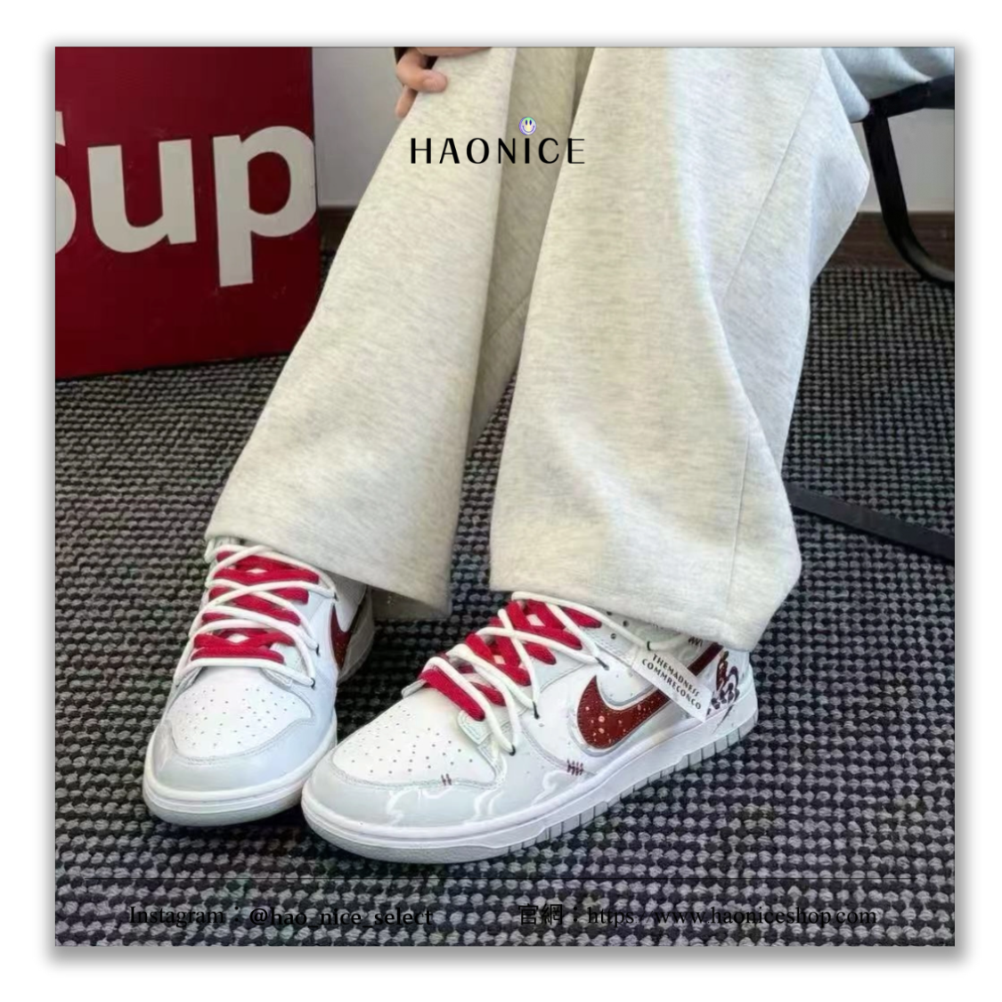 【HAO NICE】惡作劇訂製款🔥Nike Dunk Low 2026 馬年新春🐎 龍馬吉祥 喜慶 紅灰色 板鞋 籃球鞋