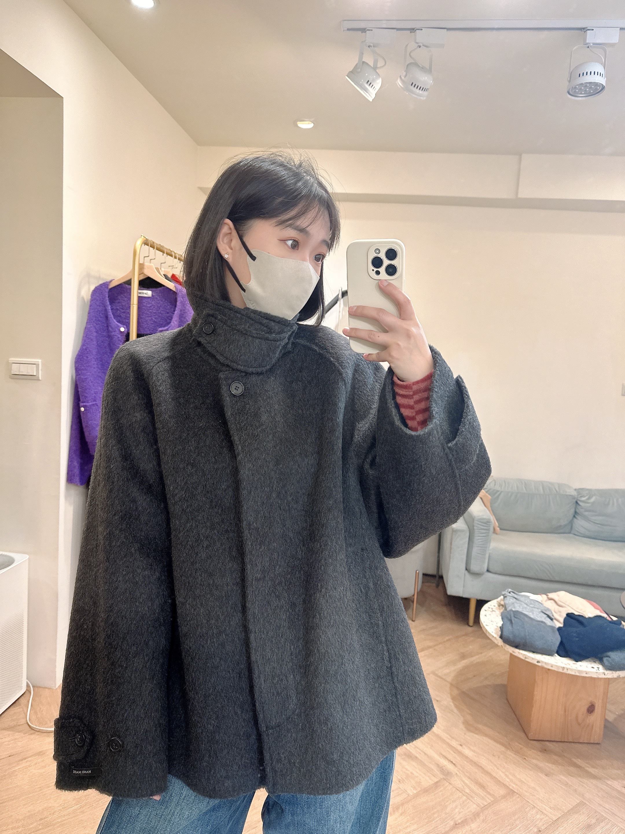 中長版羊毛外套