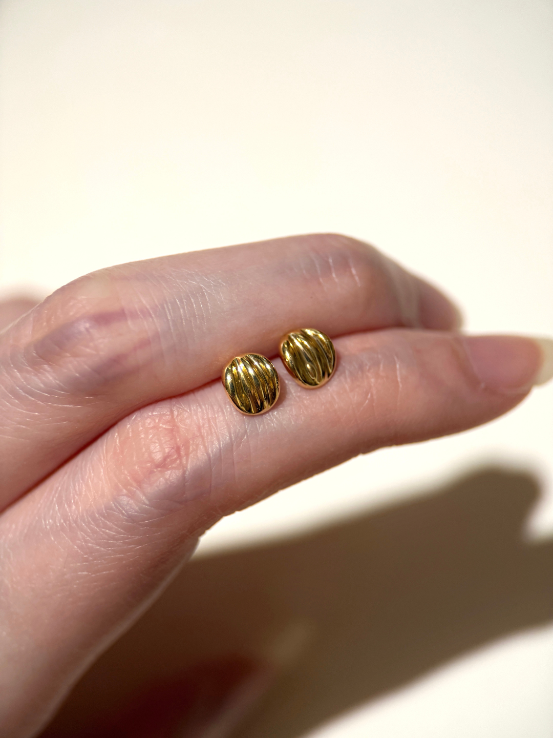 亮亮咖啡豆耳環