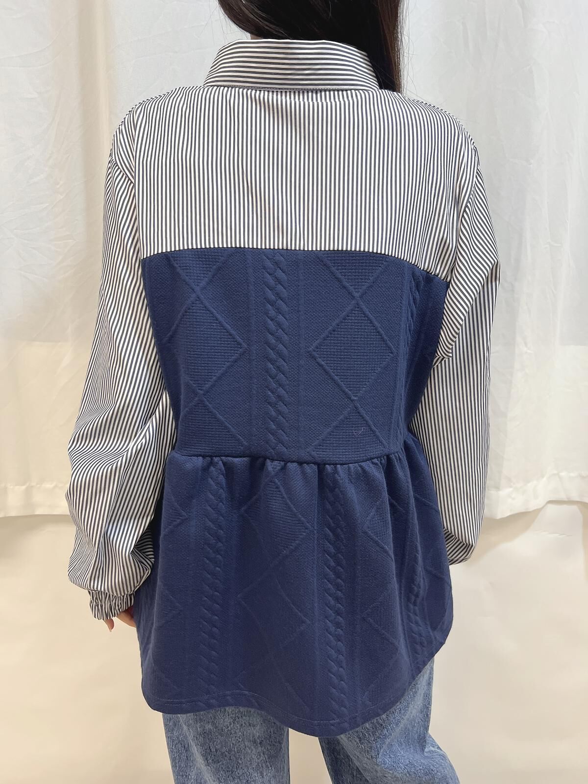 BM 假兩件恤衫針織 top