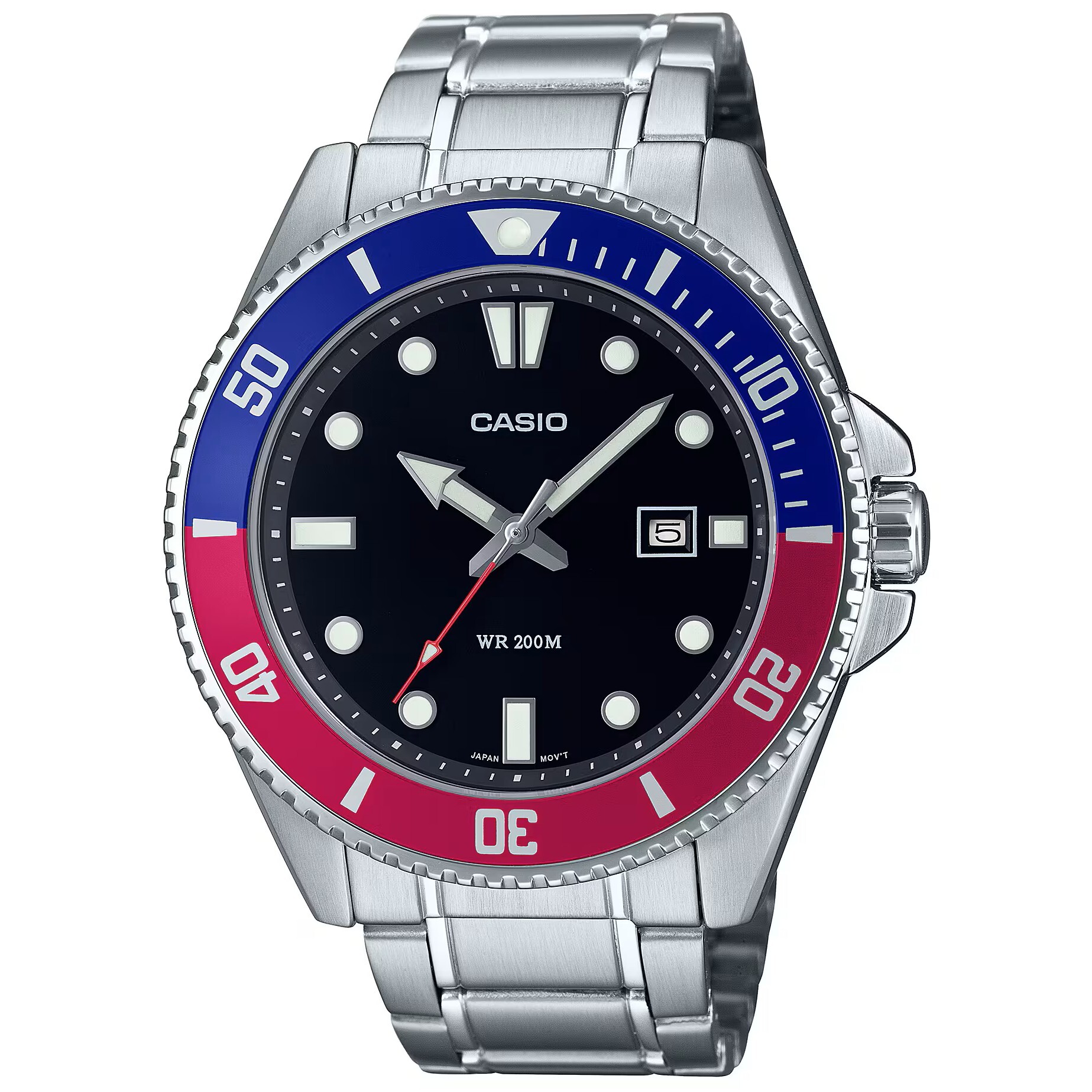 預購款【CASIO 卡西歐】CASIO手錶 槍魚 百事圈 黑水鬼 綠水鬼 藍水鬼 鋼帶槍魚 MDV-107D