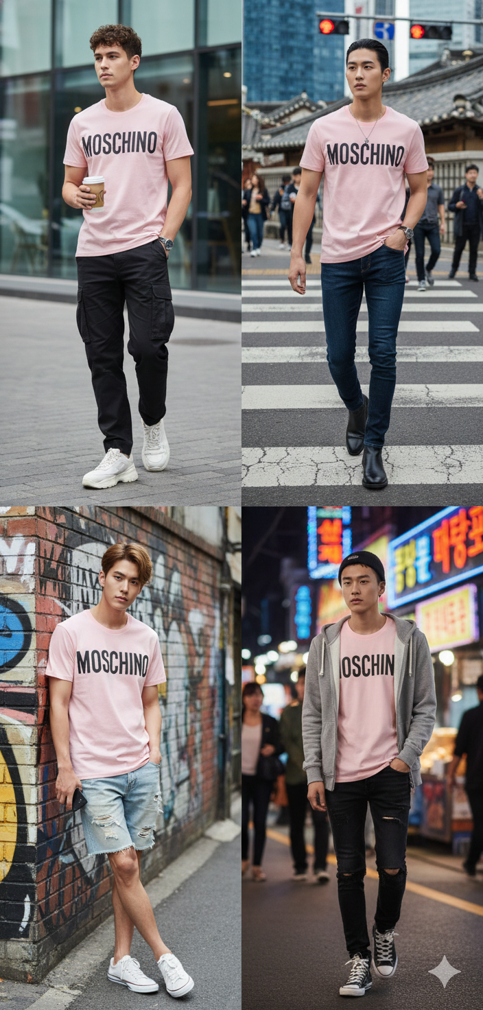 【直播】Moschino LL103181 短袖上衣(粉色)