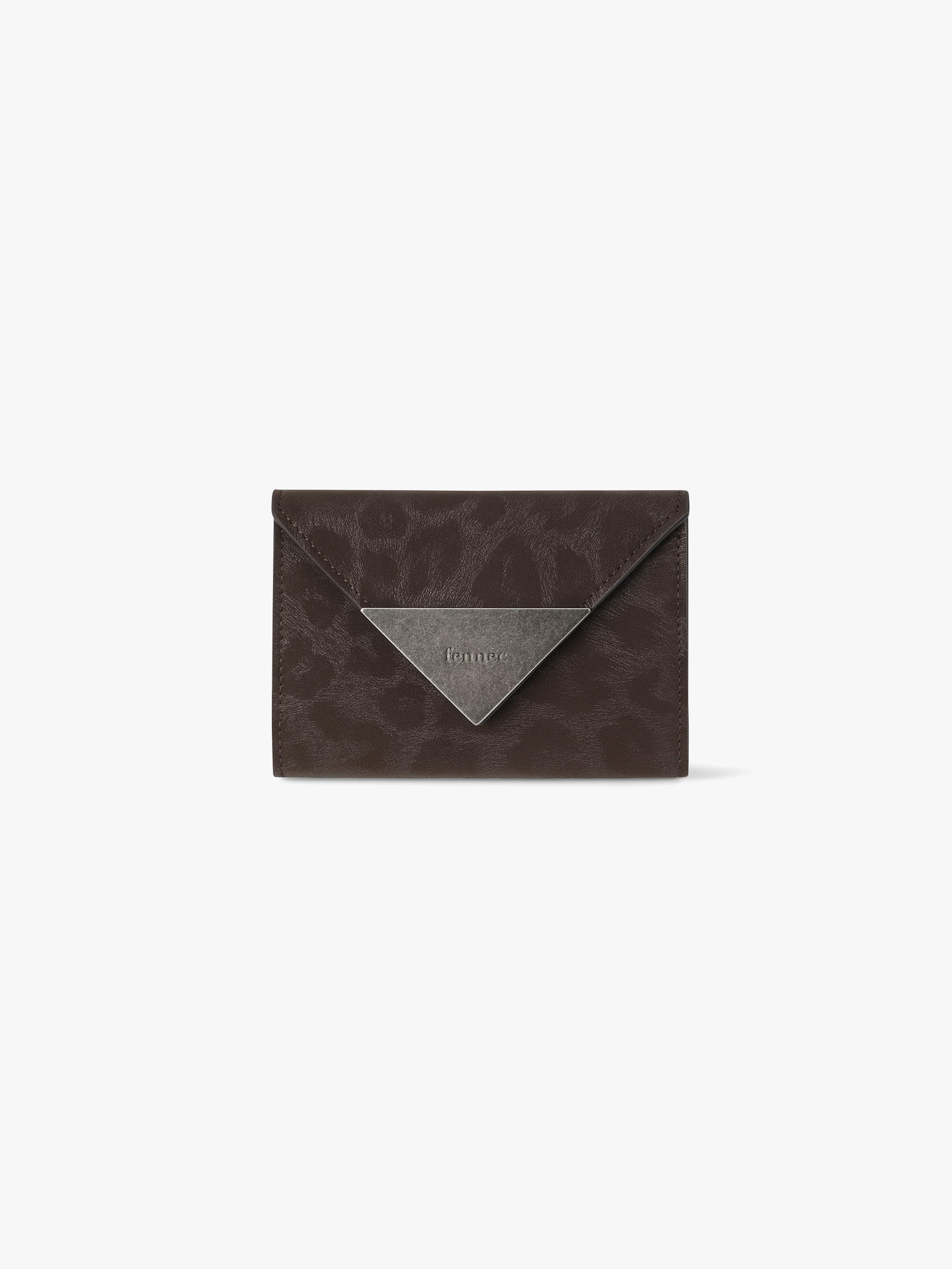 fennec - TRIANGLE NAME POCKET (LEOPARD BROWN)