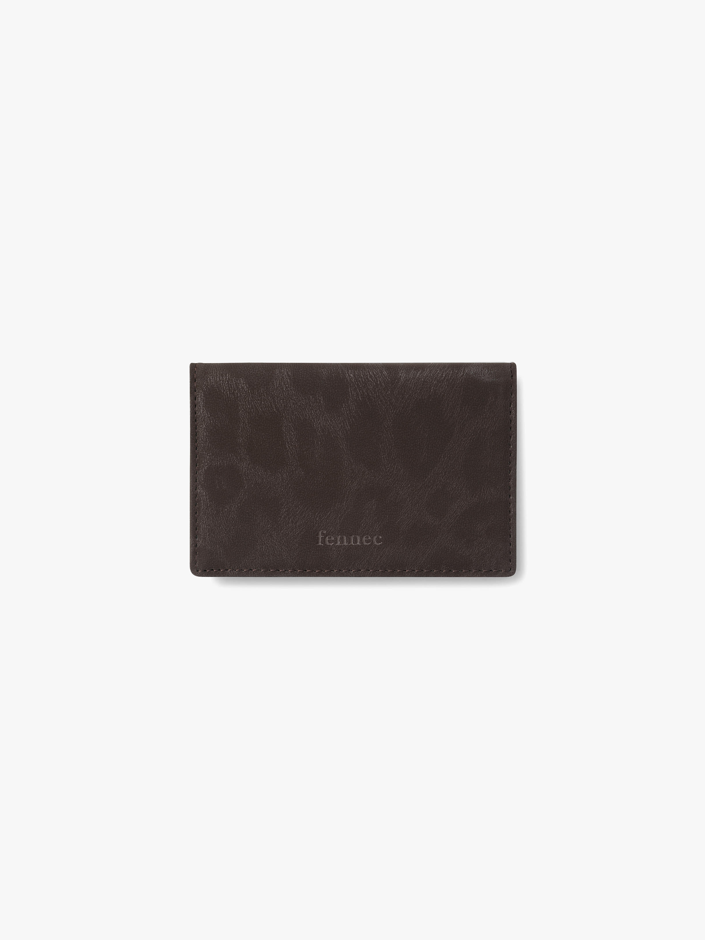 fennec - LEO CARD CASE (BROWN)