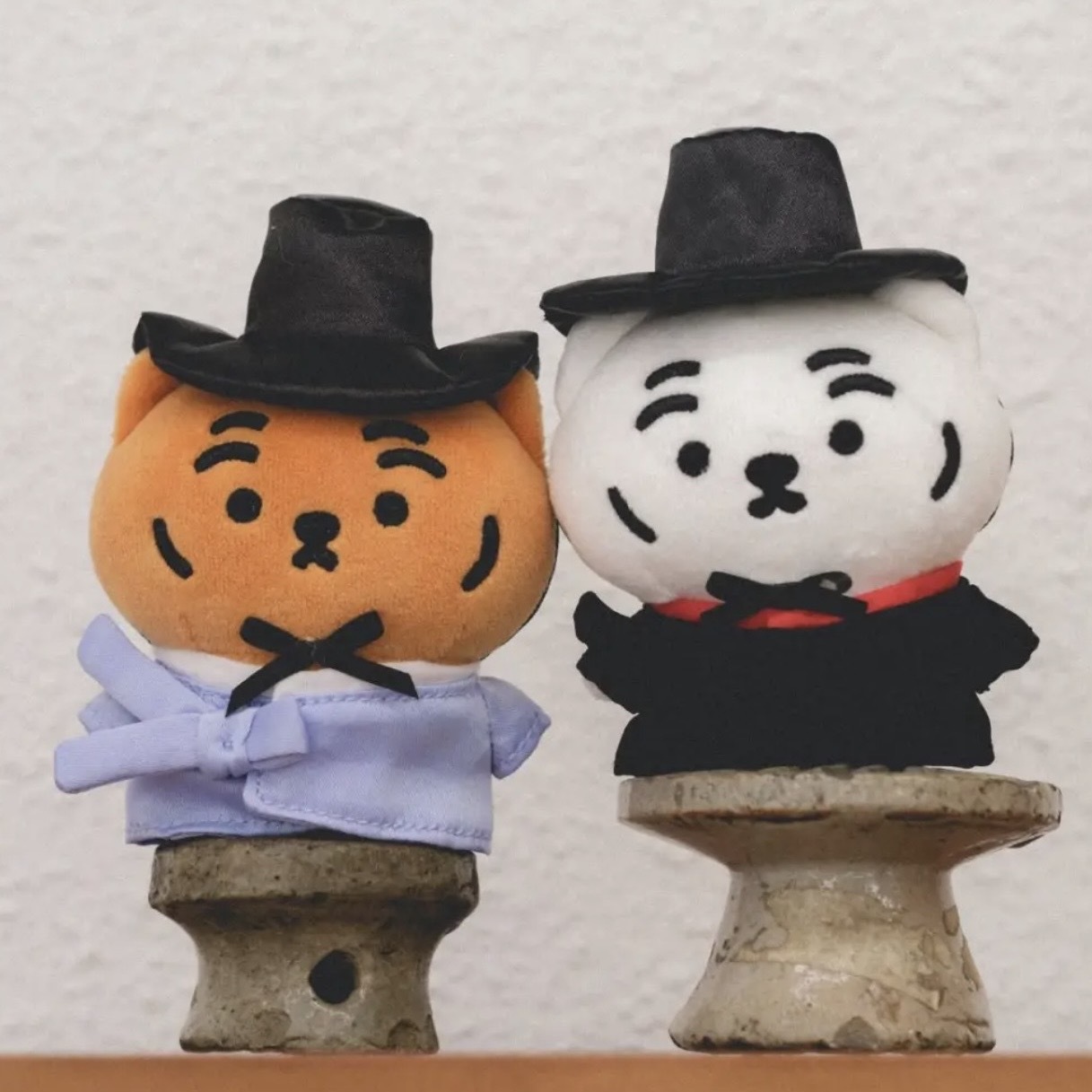 MUZIK TIGER 韓服造型 吊飾 玩偶 韓國代購 兩款