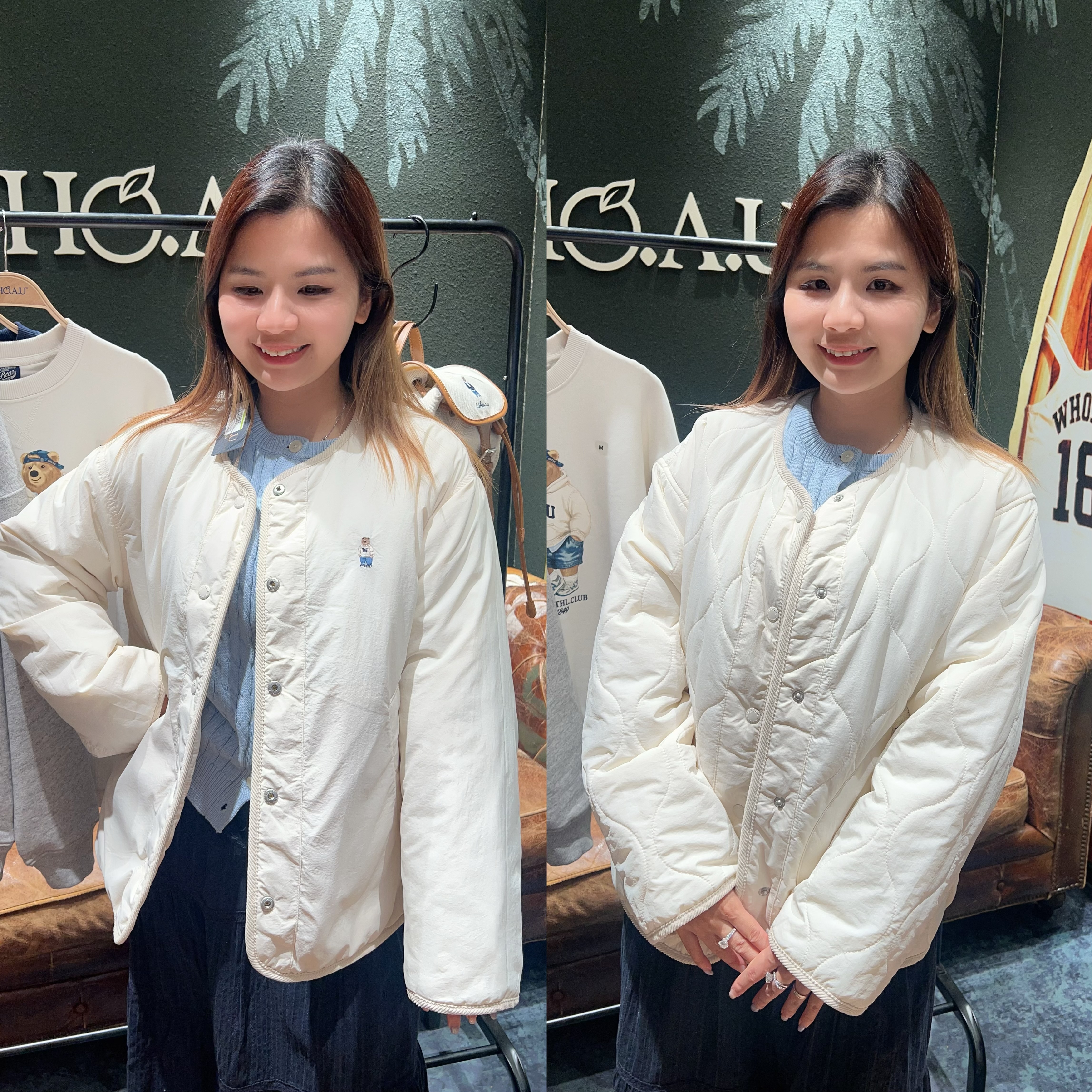 WA11 雙面褸  S:胸43 長24.5 M:胸44 長26 $399