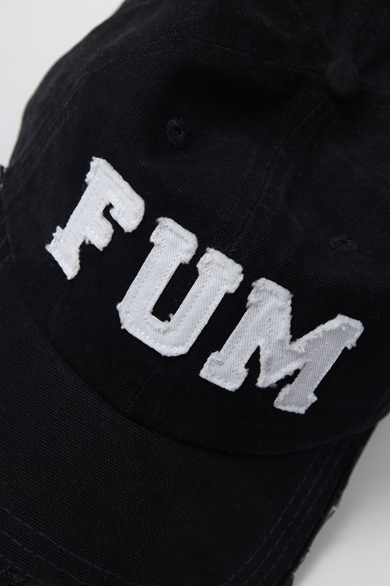 FUM Applique cap｜Black｜Hong Kong Original Design